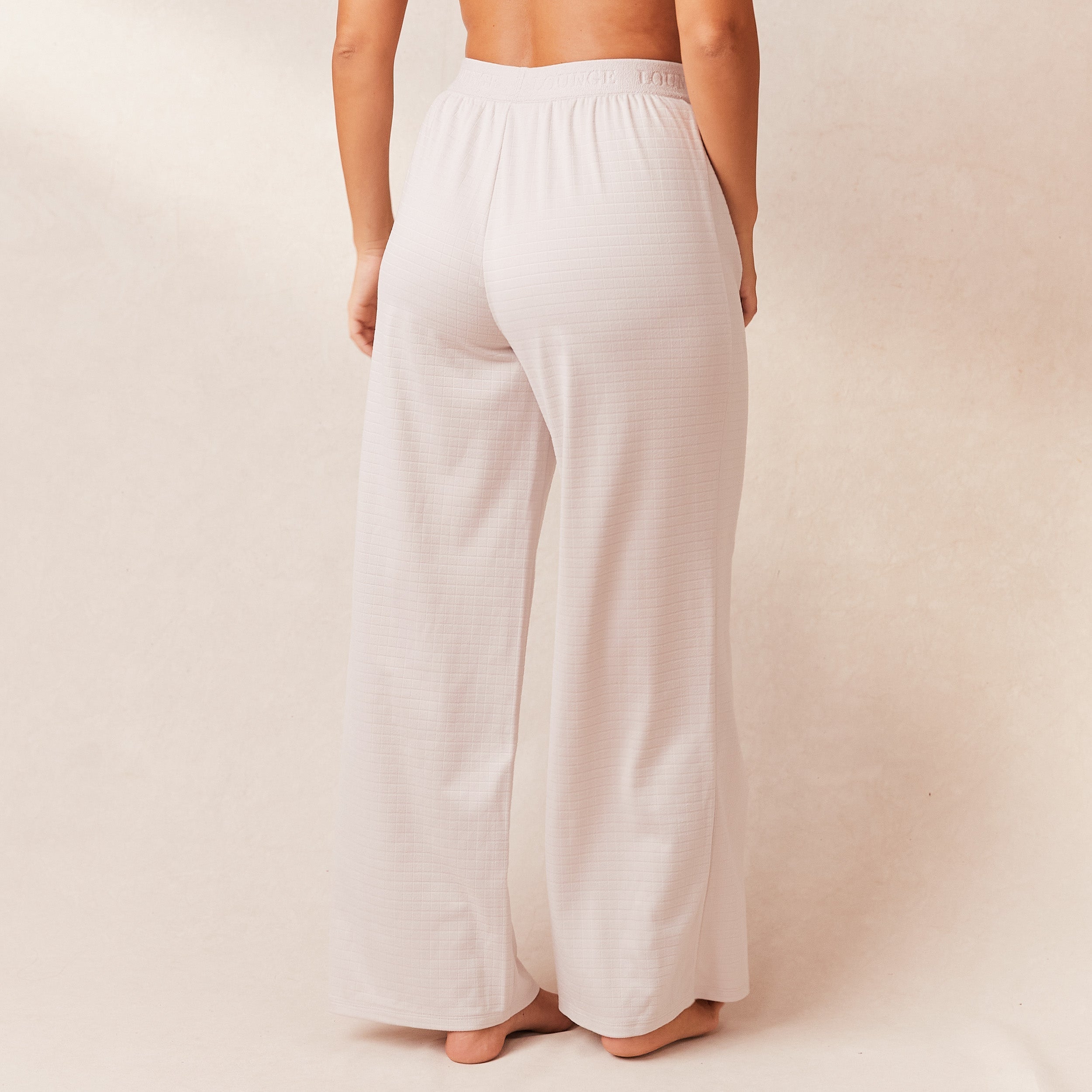 Cozy Classic Fleece Oversized Pajama Pants for Women - Soft & Warm Winter Sleepwear (Cream) - Perfect for Lounging, Sleeping & Cold Weather Comfort