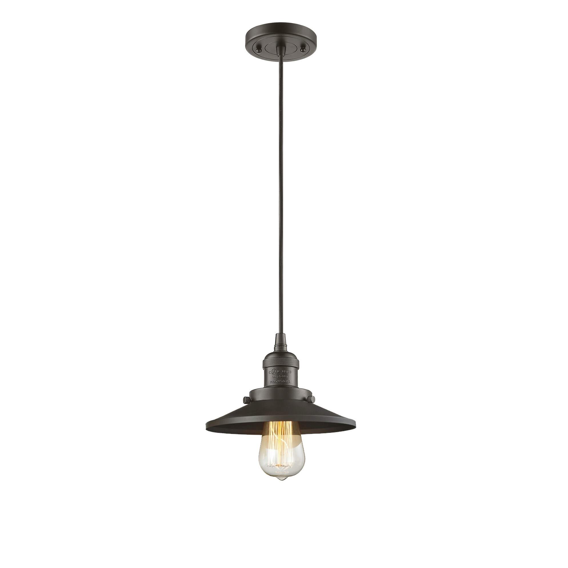 Innovations INNO201C-SN-M2-LED Mini Pendant Light - Modern LED Ceiling Fixture in Pewter, Nickel & Silver - Perfect for Kitchen Island, Dining Room or Bedroom Lighting