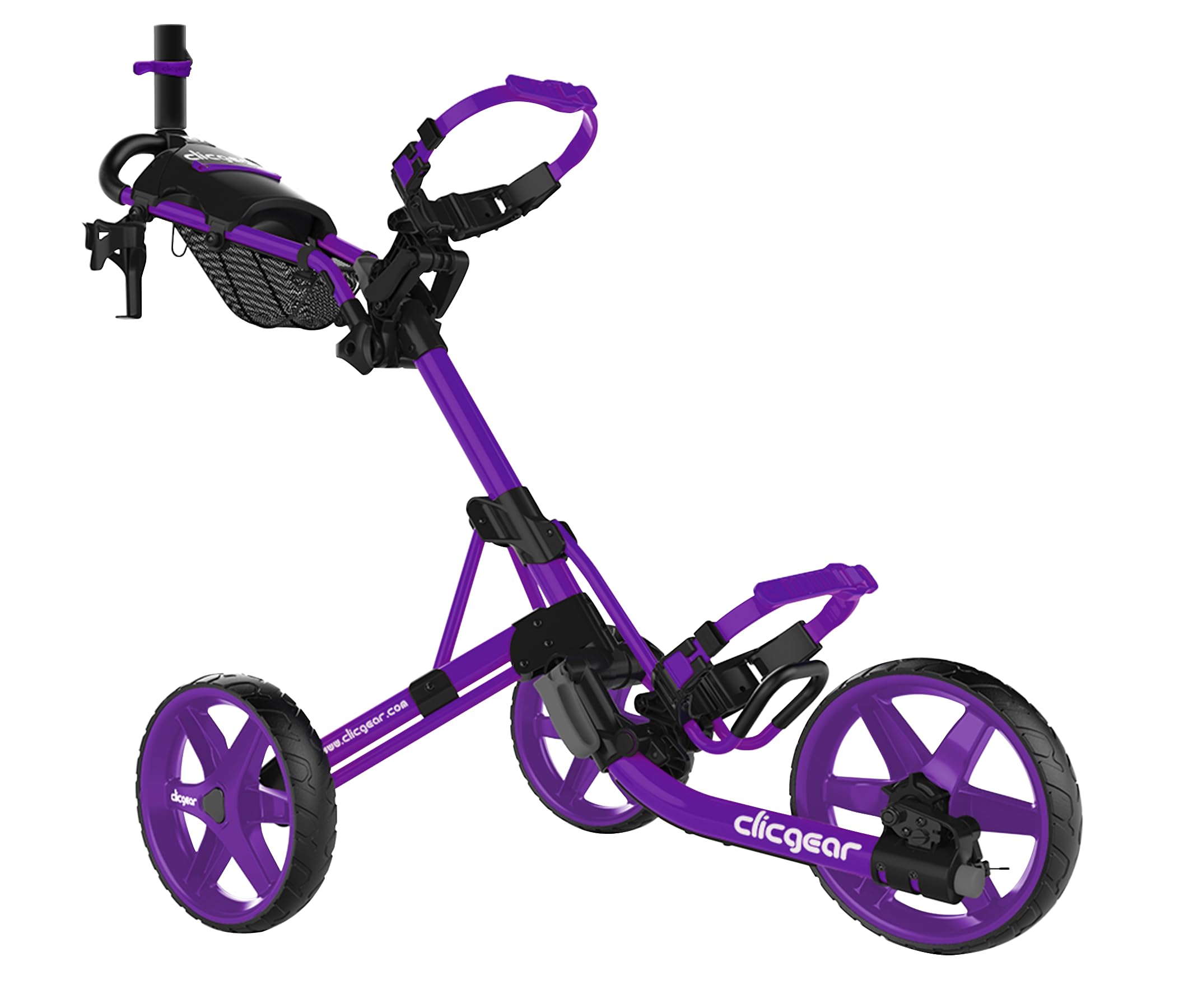 Clicgear Model 4.0 3-Wheel Golf Push Cart - Lightweight Foldable Walking Golf Trolley for Men & Women | Perfect for Golf Courses, Driving Range & Outdoor Practice