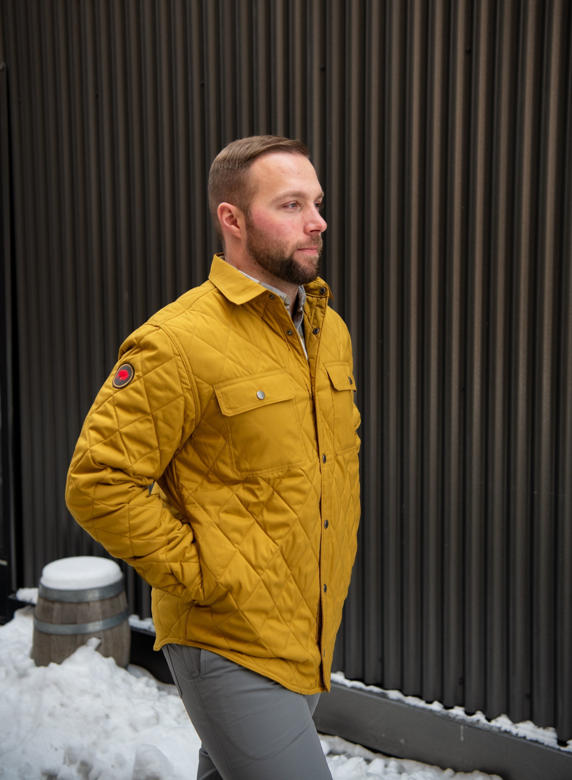 Belton Quilted Shirt Jacket for Men - Lightweight, Stylish & Comfortable - Perfect for Outdoor Activities, Casual Wear & Layering in Fall & Winter