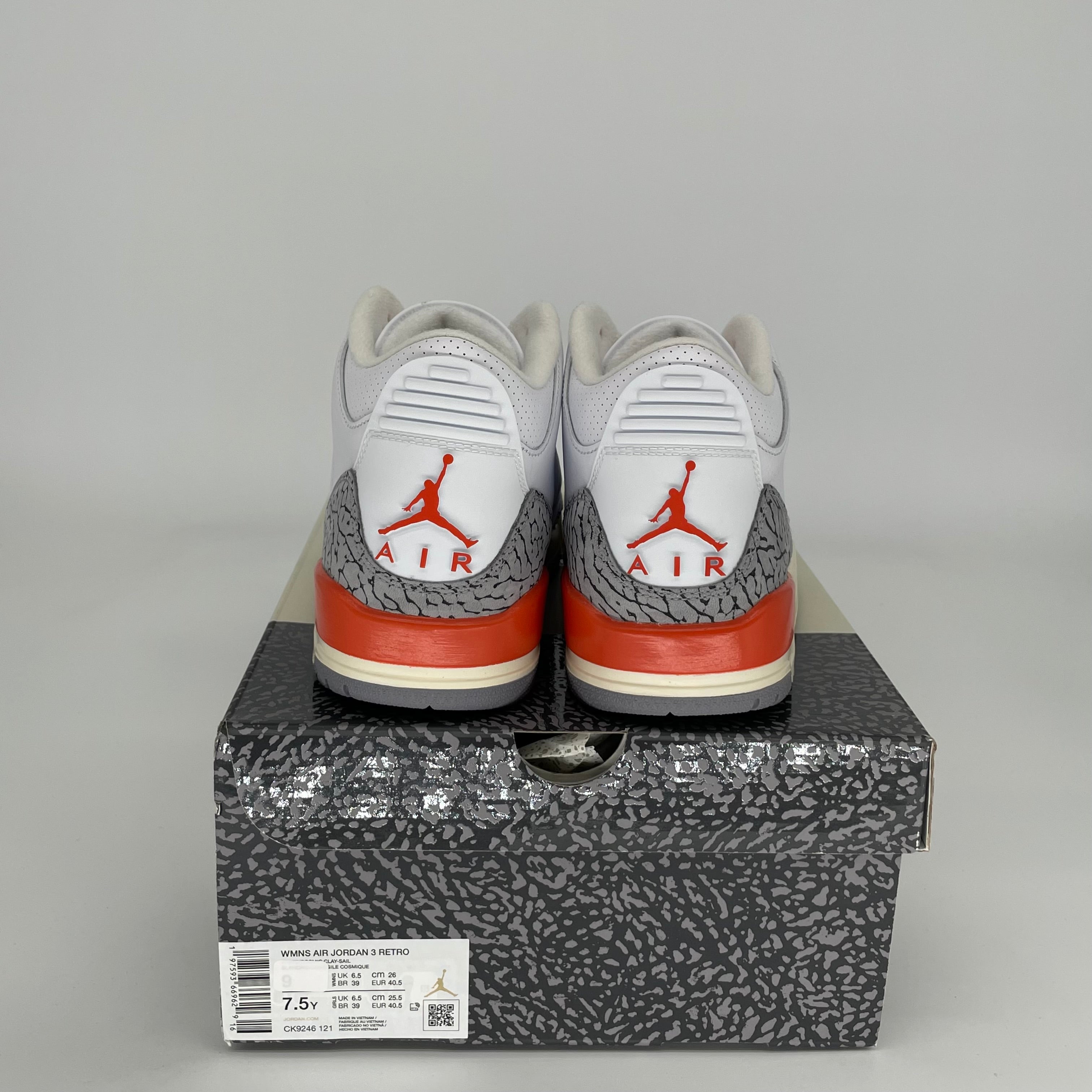 AIR JORDAN 3 Georgia Peach Women's Sneakers Size 7.5/9W - Style CK9246-121 | Basketball Shoes for Women, Casual Streetwear Fashion