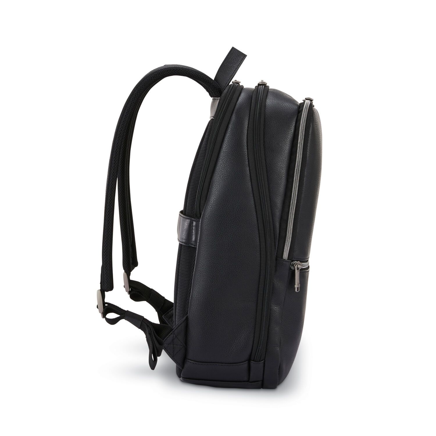 Samsonite Classic Leather Backpack for Men & Women - Durable Laptop Backpack with USB Charging Port - Perfect for Travel, Work & School