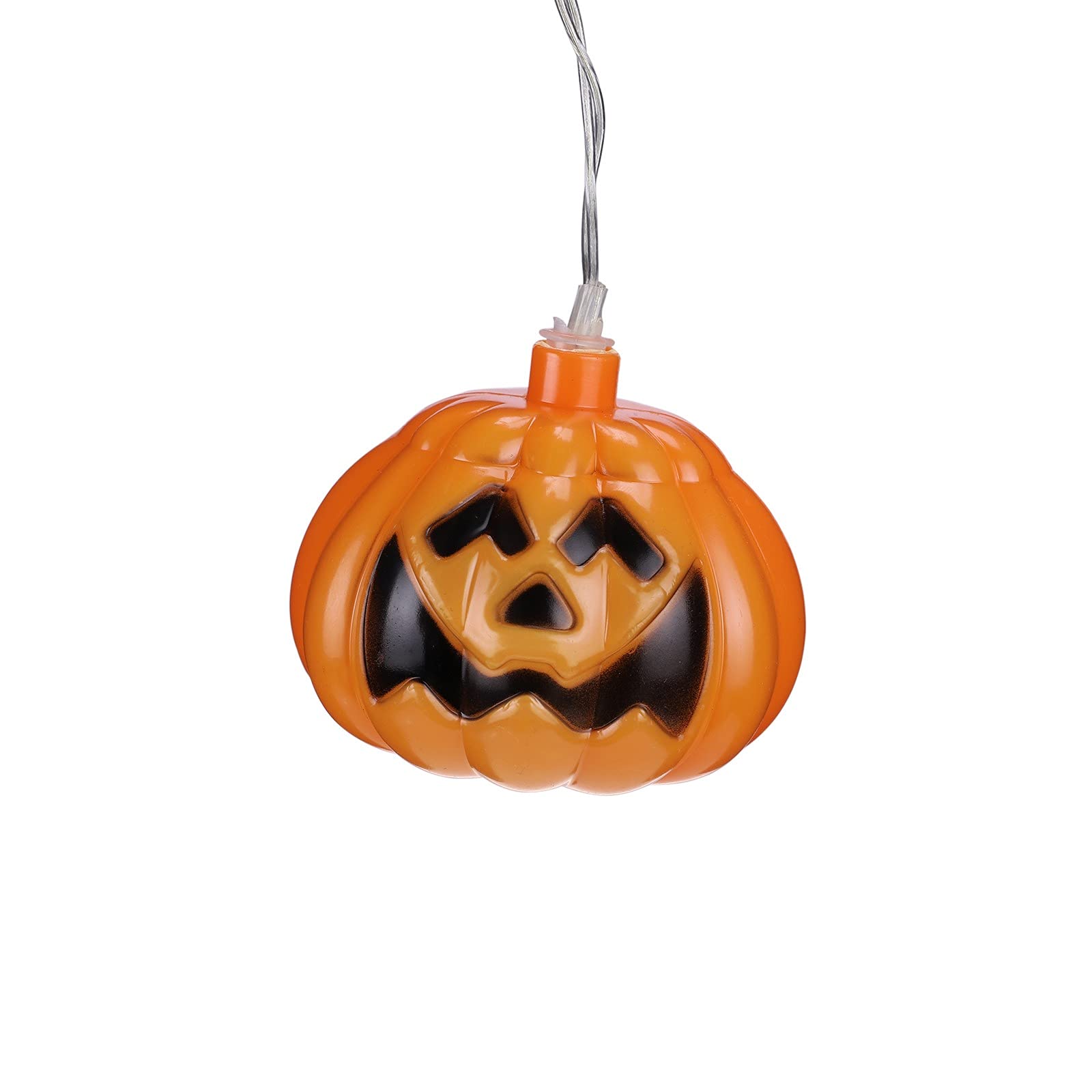 Halloween LED Pumpkin String Lights - Smart Home Mantel Decor for Indoor & Outdoor, Garden, Party - White, One Size - Perfect for Halloween, Fall Festivals & Home Decoration