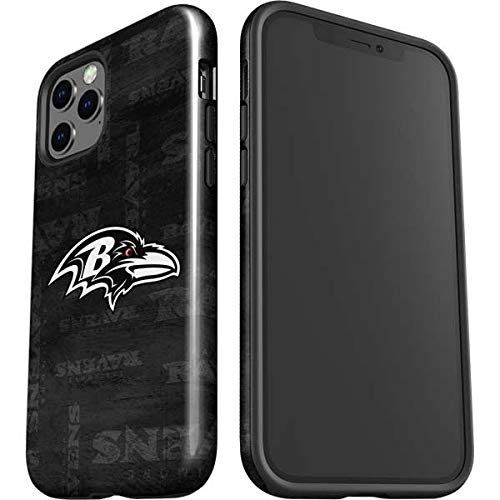 Official NFL Baltimore Ravens Black & White Impact Phone Case for iPhone 12 Pro Max - Durable Protection with Stylish Team Design - Perfect for Game Day, Travel & Everyday Use