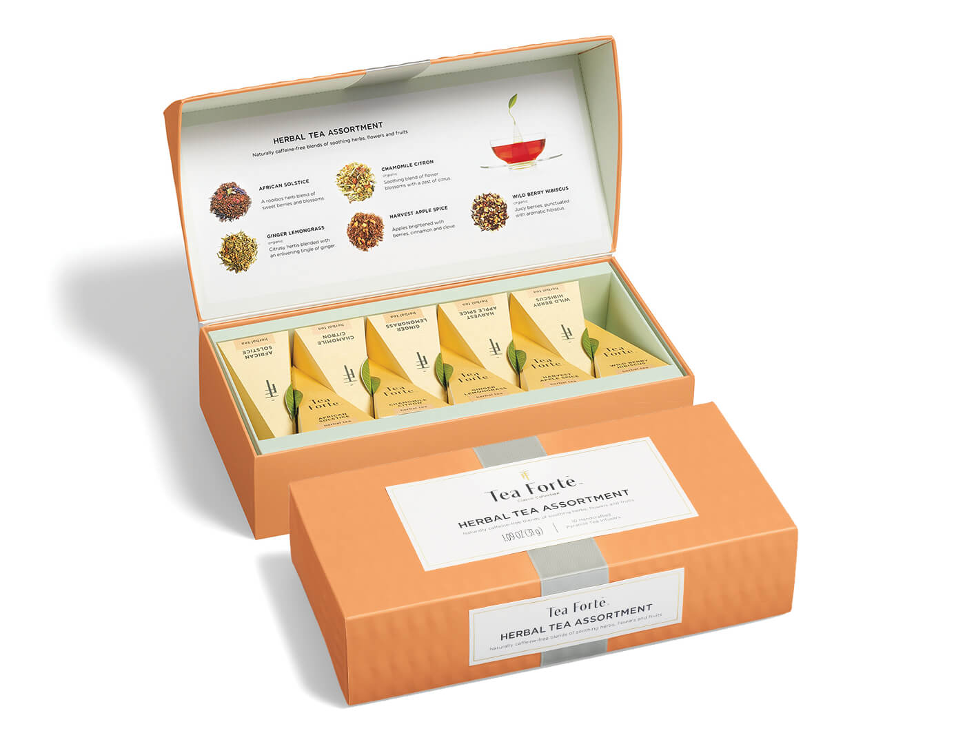 Premium Herbal Tea Gift Set - Organic Chamomile, Peppermint & Hibiscus Tea Bags - Perfect for Relaxation, Gifting & Afternoon Tea Breaks