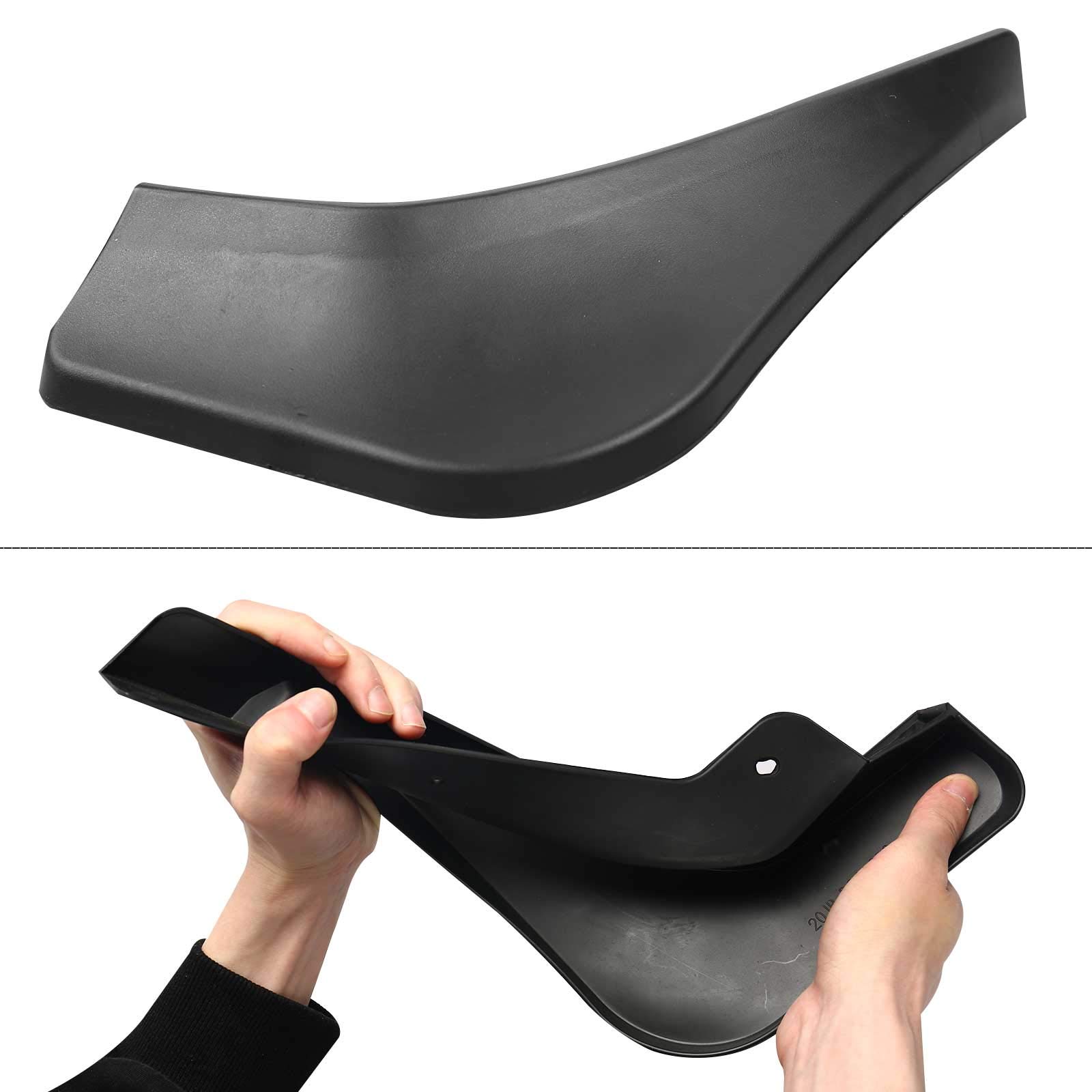 4Pcs Universal Black Mud Flaps for 2015-2025 Dodge Charger SXT/GT/RT - Heavy Duty Splash Guards, Fender Protector, Car Mudguard - Perfect for Off-Roading, Rainy Weather & Winter Driving Protection