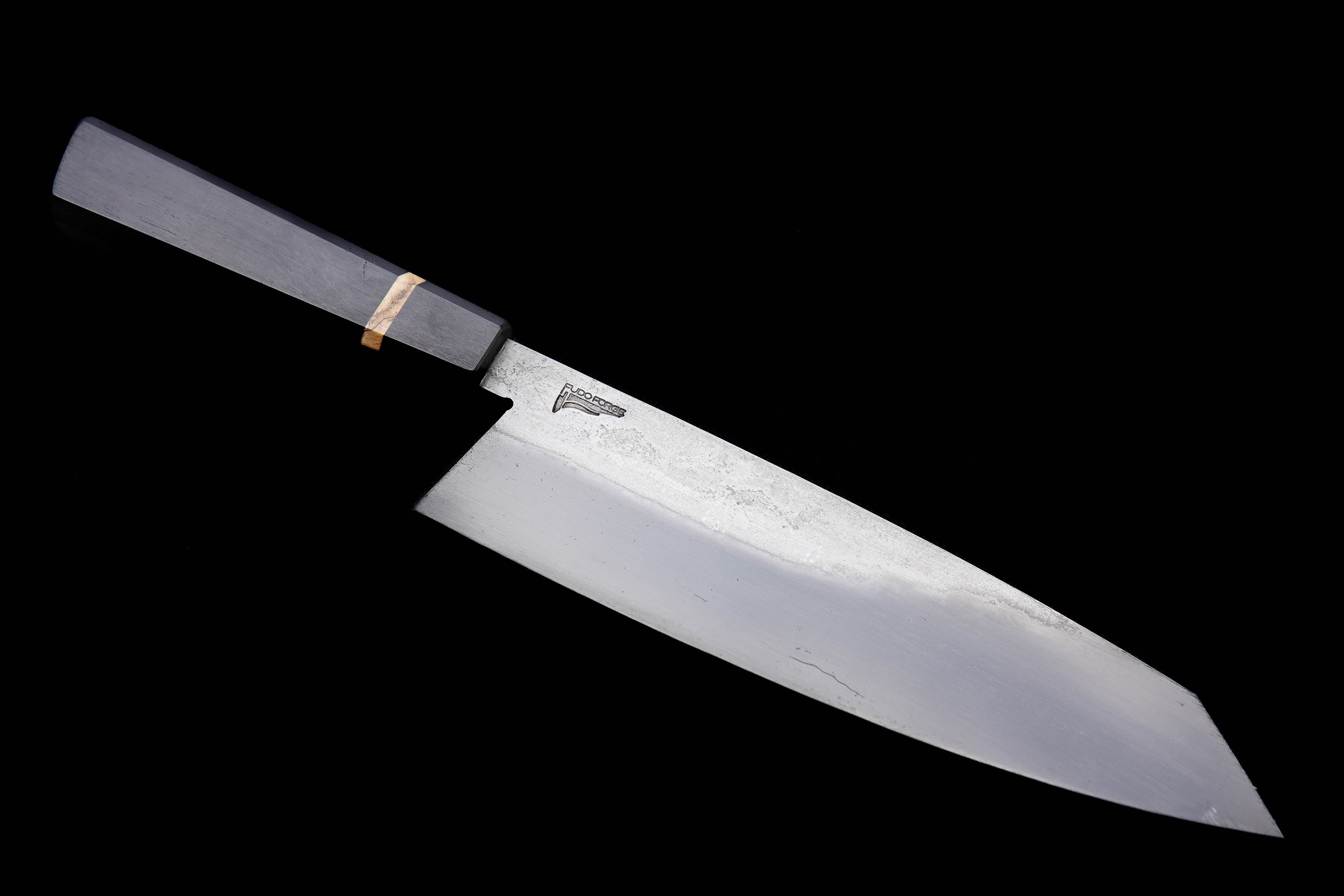 Fudo Forge 210mm Brute de Forge Gyuto Chef Knife by Erich Orris #1324 - Premium Japanese Kitchen Knife for Professional Chefs & Home Cooking