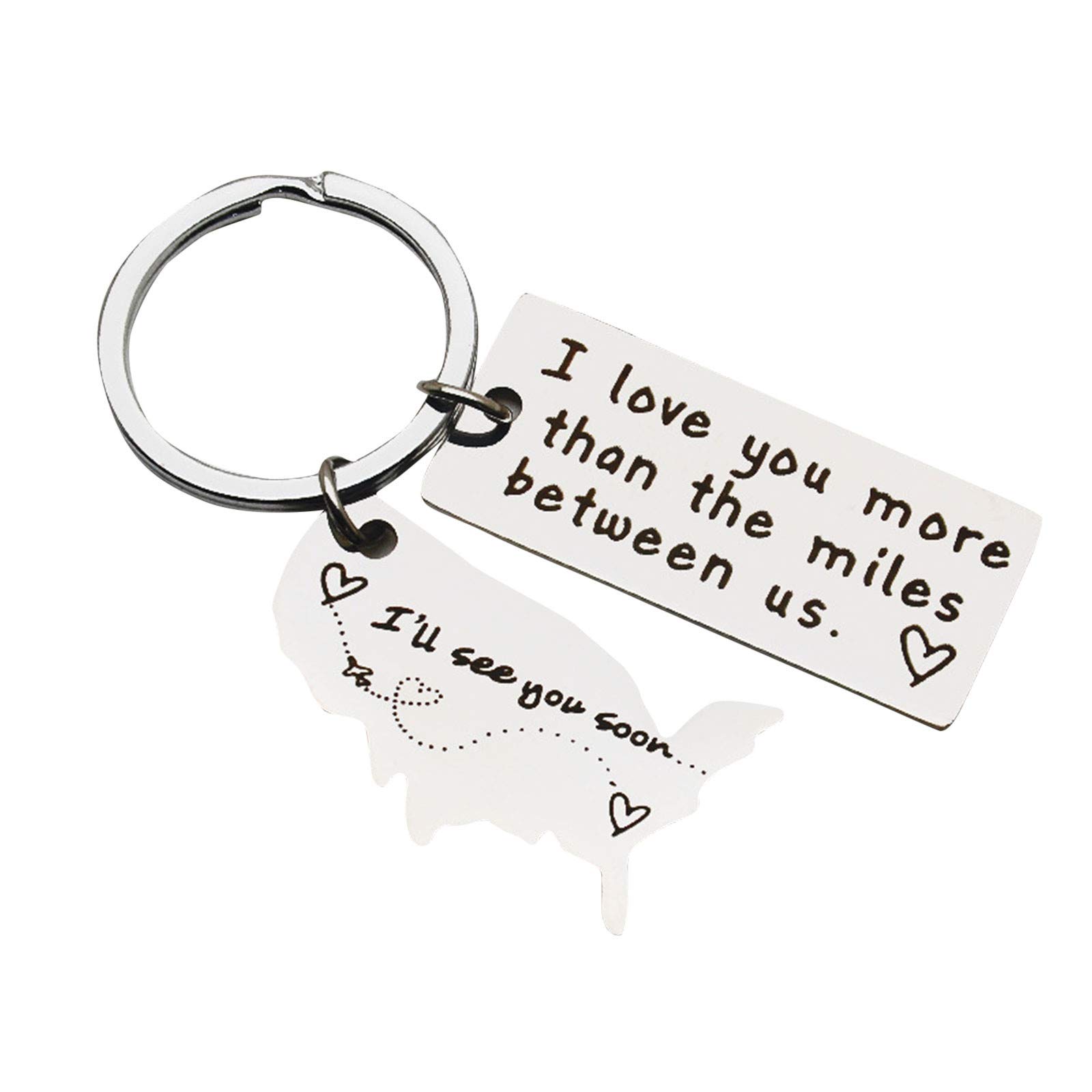 Creative Love Key Rings for Women - Unique Map Keychains, Perfect Gift for Keychain Lovers, Ideal for Travel, Home, and Office Use