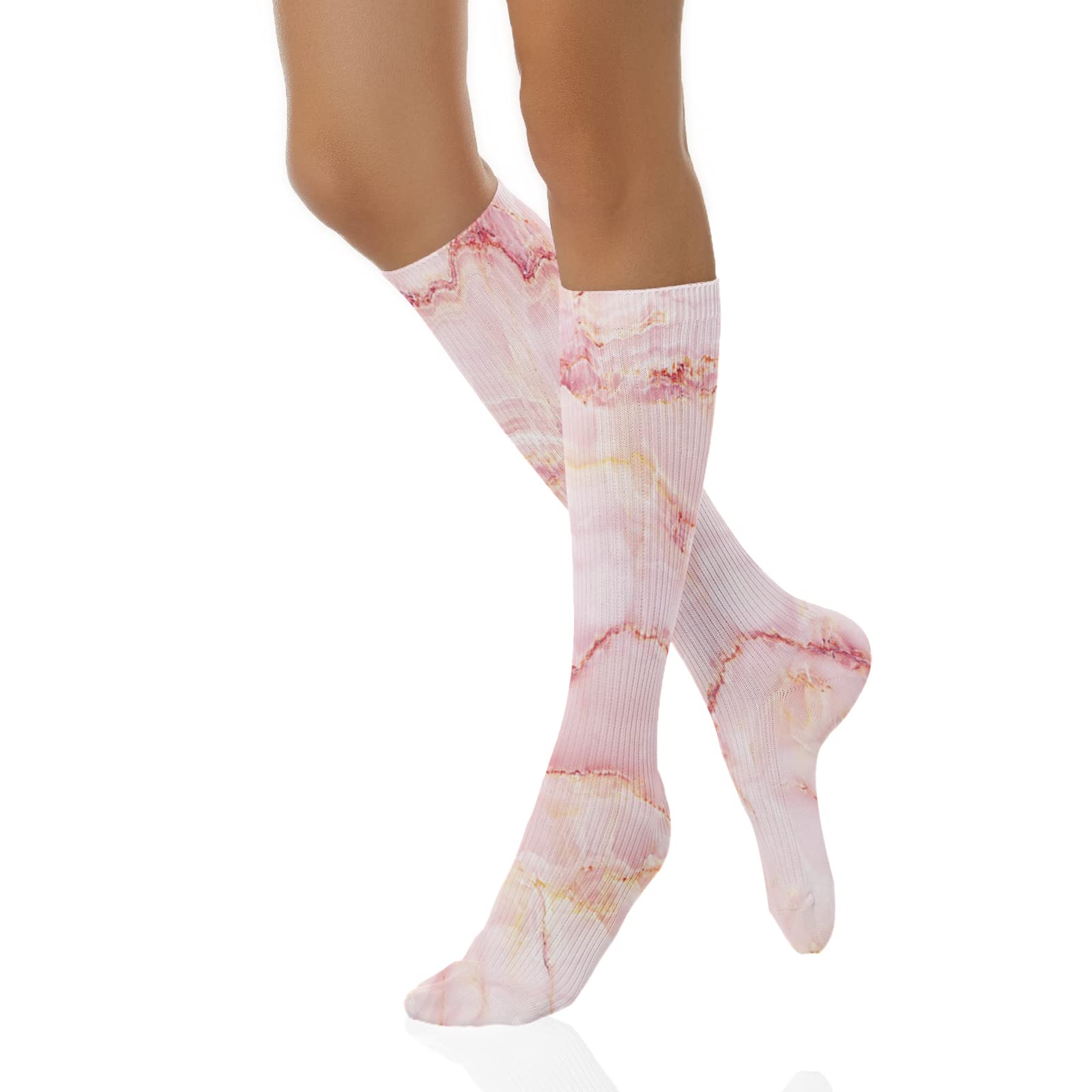 Funky Colorful Cushion Sport Socks - Athletic Cushioned Running Performance Crew Socks for Men & Women | Gym, Jogging, Workout & Everyday Comfort