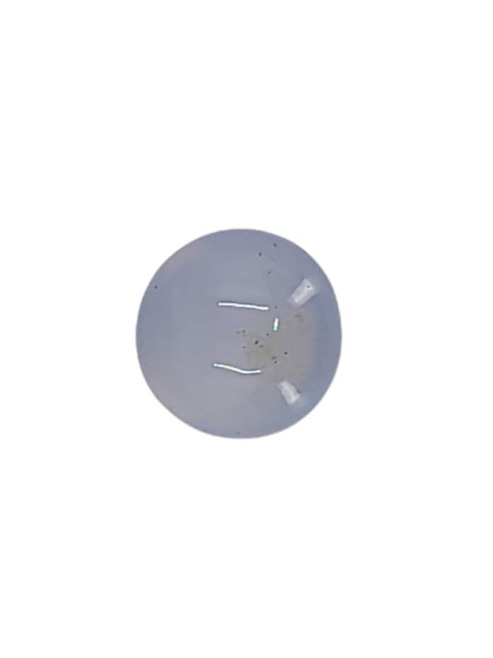 2.09ct Natural American Blue Chalcedony Round Cabochon - 8mm Premium Quality USA Mined Gemstone for Jewelry Making, Healing Crystals & Collection