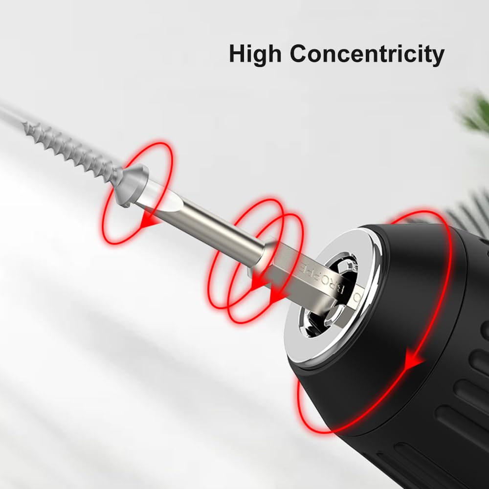 4 Pcs Magnetic Slotted Screwdriver Bit Set - 6 Inch Long 1/4 Inch Hex Shank (3mm/4mm/5mm/6mm) for Home Repair, Furniture Assembly & DIY Projects