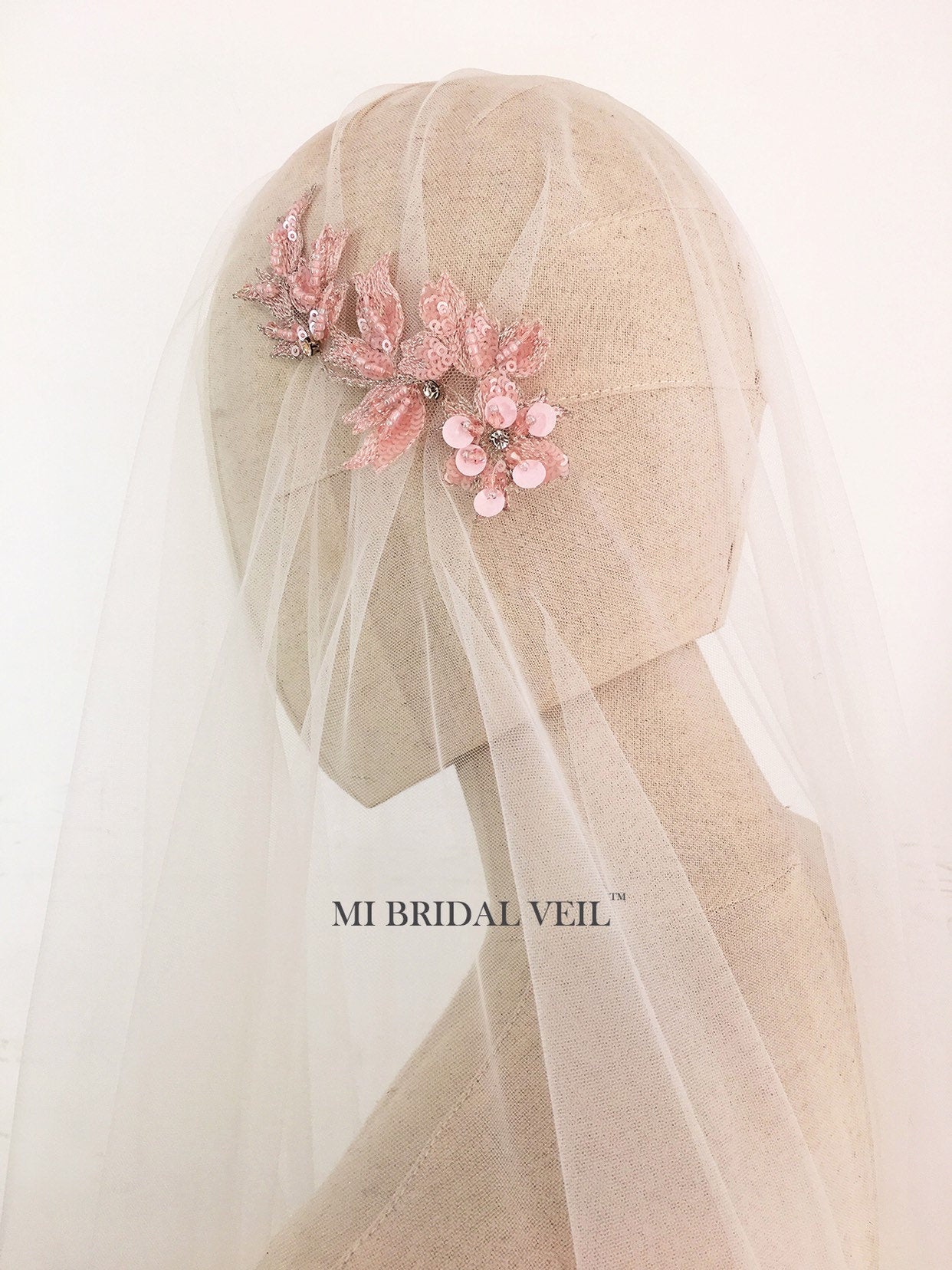 Juliet Cap Veil with Beaded Details - Vintage Wedding Veil for Brides | Perfect for Boho, Classic & Romantic Weddings