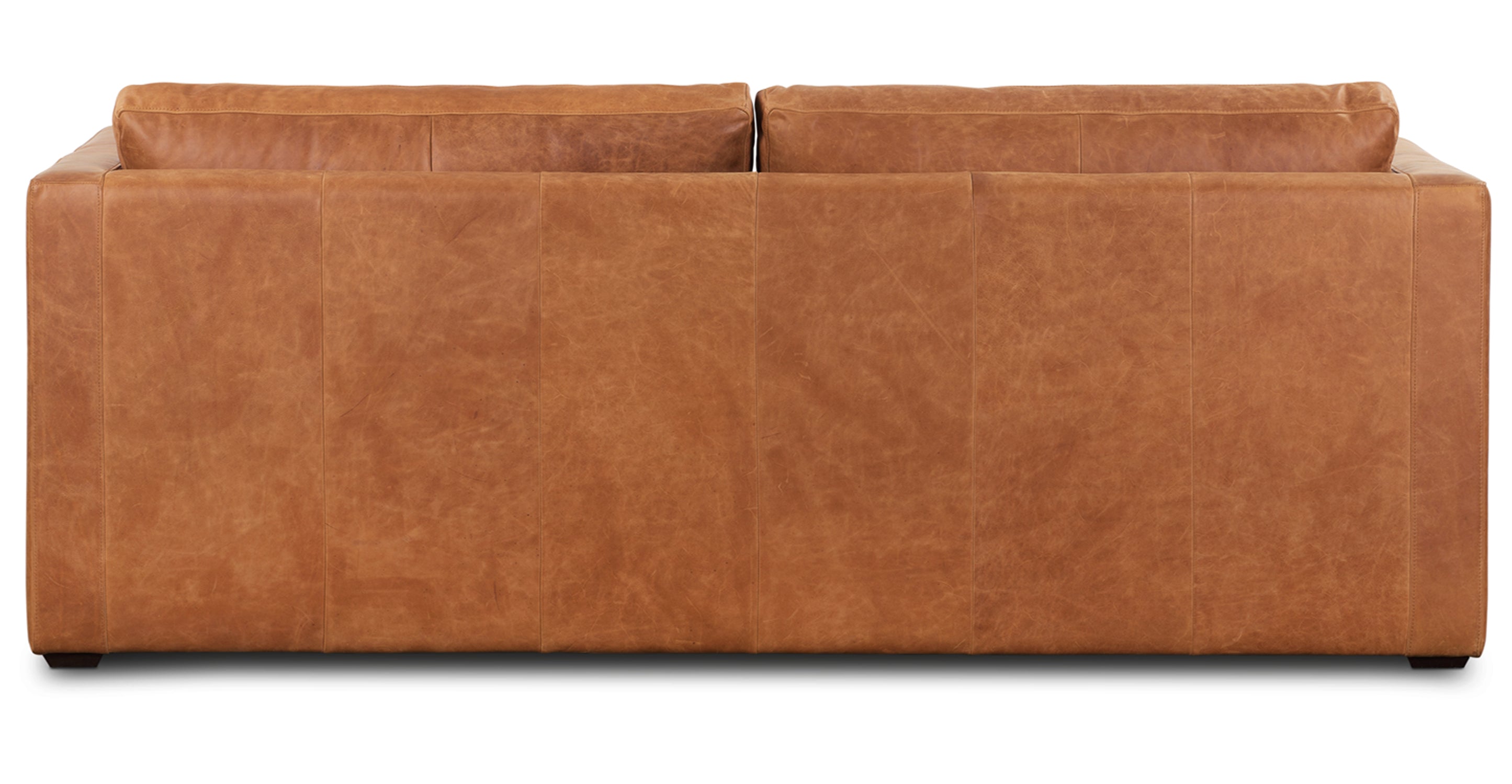 Napa 82 Leather Pull Out Convertible Sleeper Sofa - Premium Genuine Leather Sectional Couch with Chaise Lounge for Living Room, Bedroom & Guest Room | Perfect for Small Spaces, Apartments & Home Theater