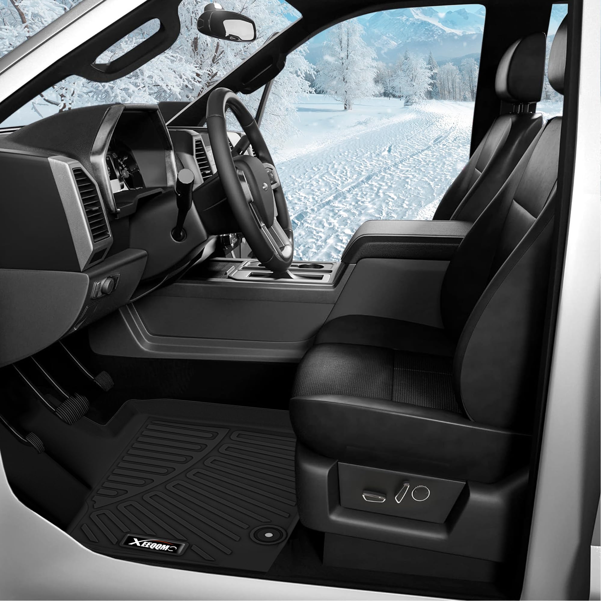 2022-2025 Jeep Grand Wagoneer All-Weather TPE Floor Mats Set - 8 Seater 3-Row Custom Fit Floor Liners with Cargo Trunk Mat | Durable Protection for Mud, Snow & Spills | Perfect for Family Road Trips & Off-Road Adventures