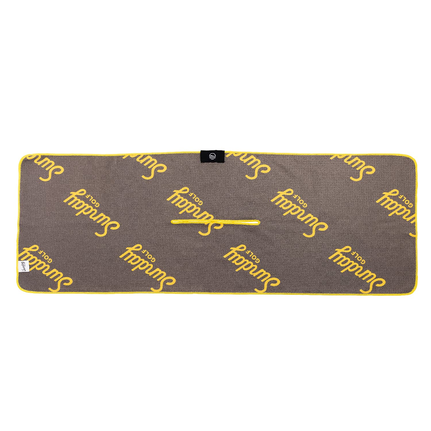 Sunday Golf Microfiber Golf Towel 14x40 Inches | Premium Waffle Pattern with Center Slit | Padres Jack Murphy Design | Absorbent & Durable for Golf Course, Driving Range & Club Cleaning