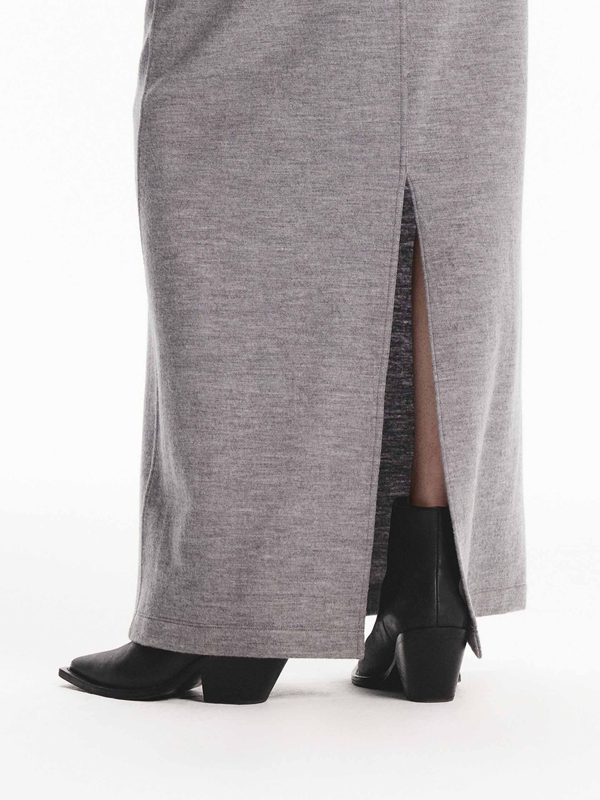 Maxi Length Wool Skirt for Women - Warm Winter Long Skirt with Elastic Waist - Perfect for Office, Church & Holiday Outfits