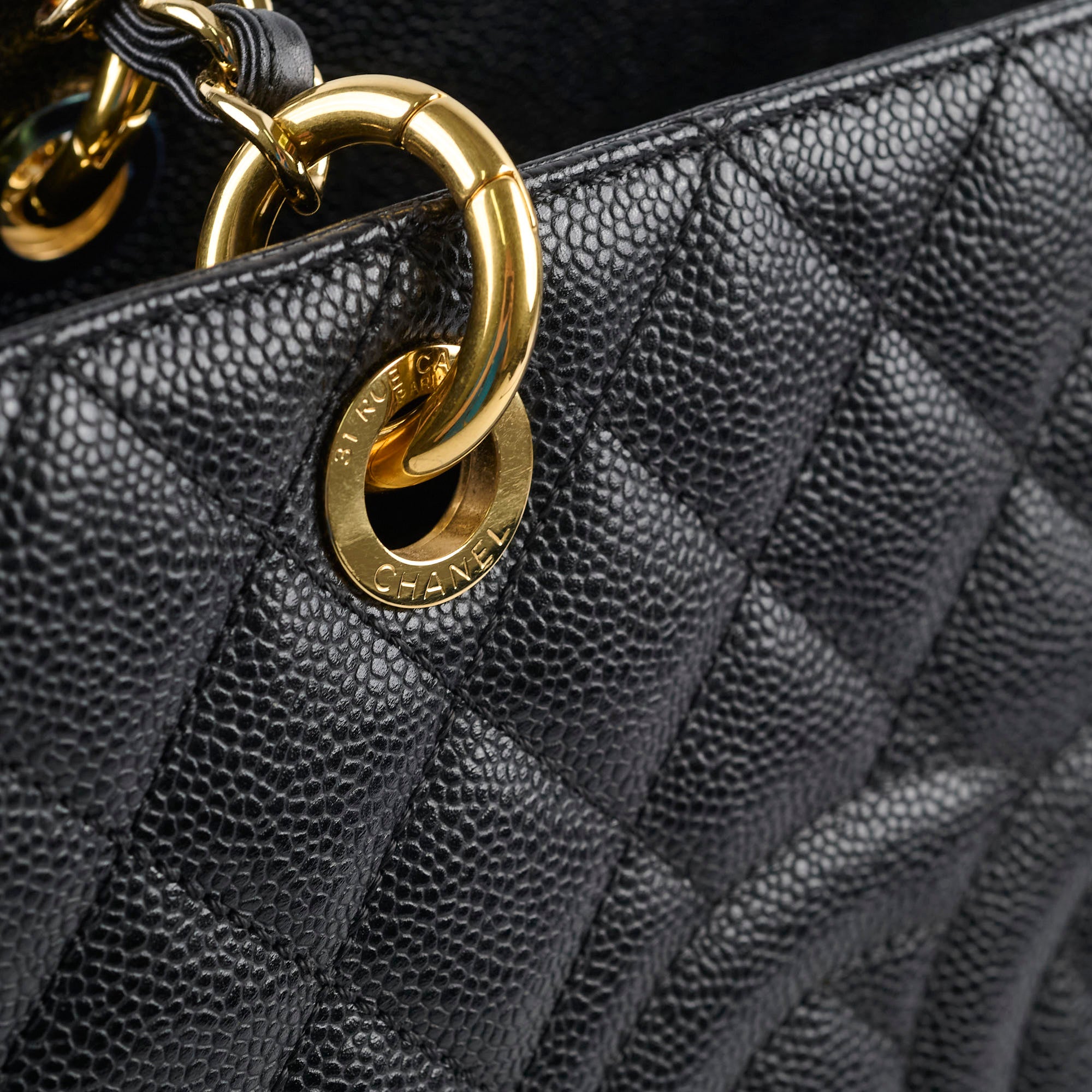 Chanel Caviar Leather Grand Shopping Tote GST Handbag Black - Luxury Designer Shoulder Bag for Women, Perfect for Work, Travel & Everyday Use