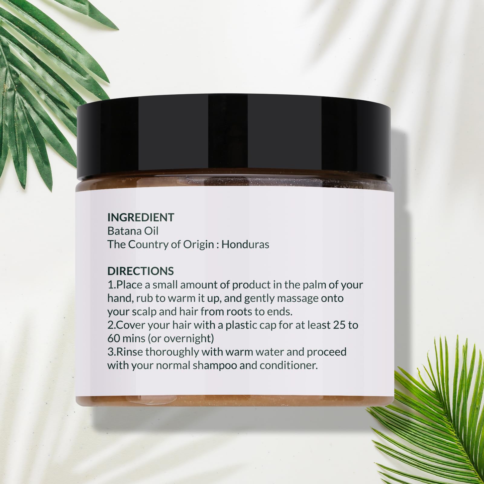Organic Batana Oil for Hair Growth & Thickness - 100% Pure Raw Batana Oil to Prevent Hair Loss & Stimulate Growth - Dr Sebi Approved Natural Hair Treatment - 100g Bottle for Daily Scalp & Hair Care