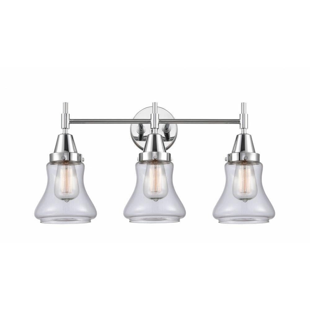 Innovations 447-3W-PC-G192 Chrome Finish Transitional Three-Light Bathroom Vanity Light Fixture – Perfect for Modern Bathrooms, Powder Rooms & Home Décor