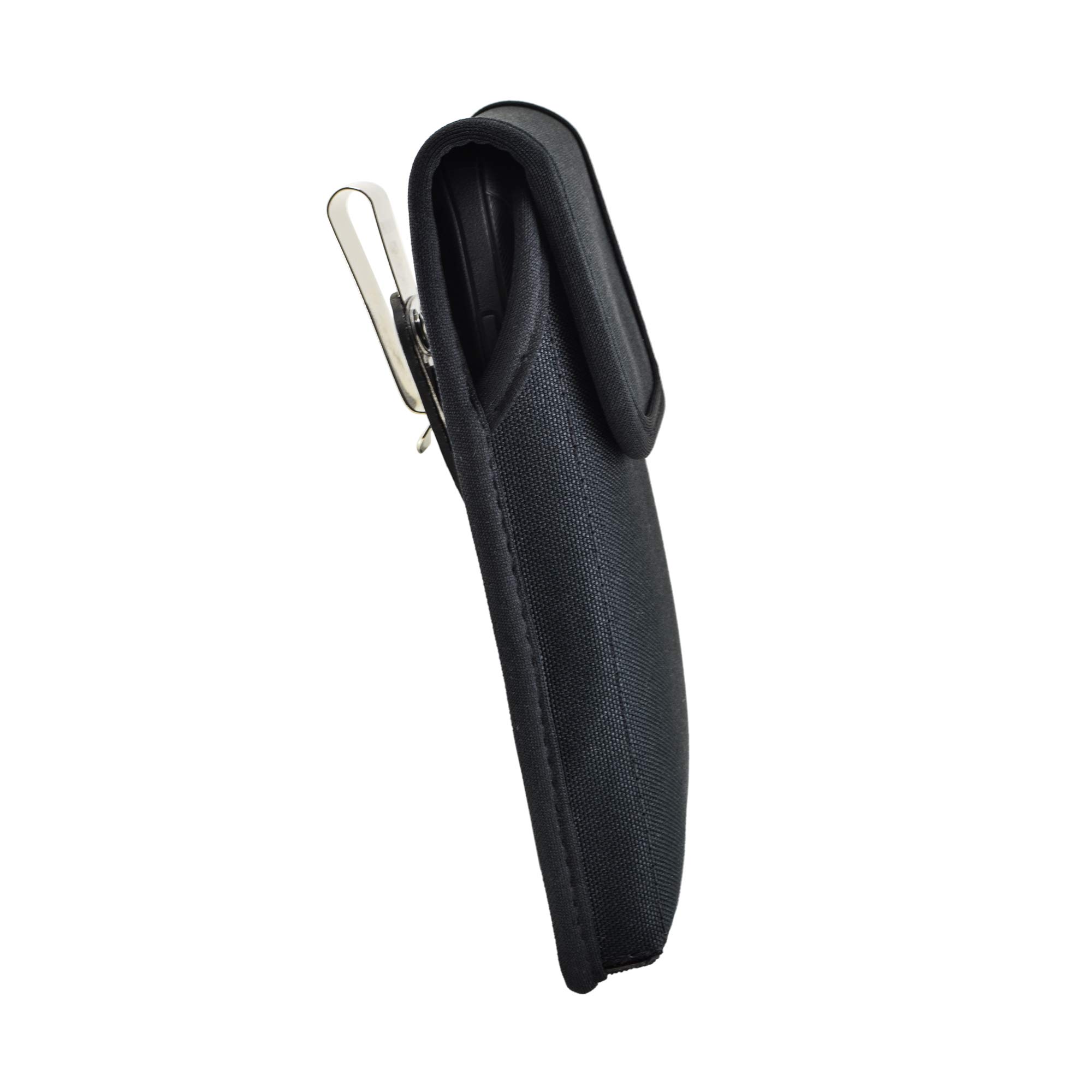 Premium Nylon Phone Holster for Samsung Galaxy S25-S20 - Black Belt Clip Pouch for Phones with Bulky Cases - Durable Cell Phone Holder with Metal Clip - Perfect for Outdoor Activities, Work & Travel