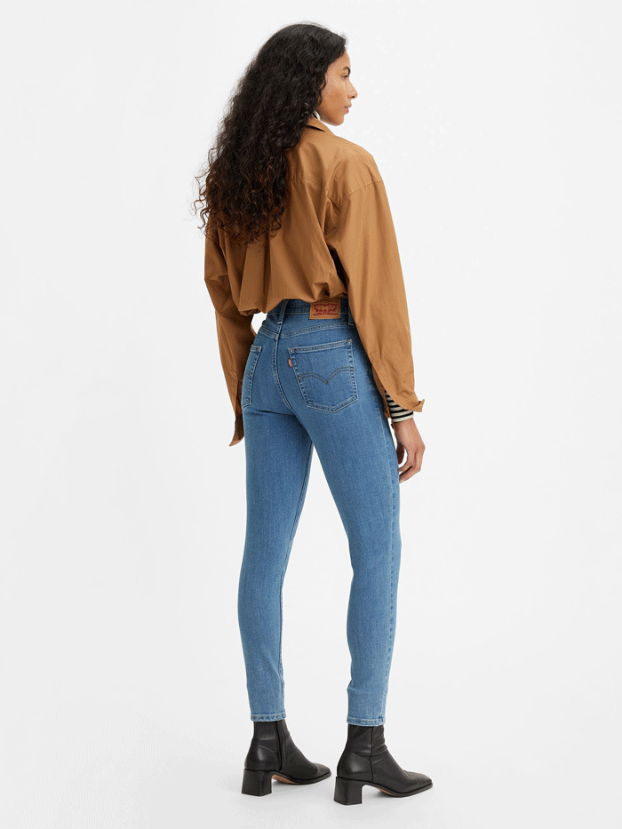 Levi's Women's 721 High Rise Skinny Jeans - Lapis Air Wash Denim for Everyday Wear & Night Out | Slim Fit Stretch Comfort