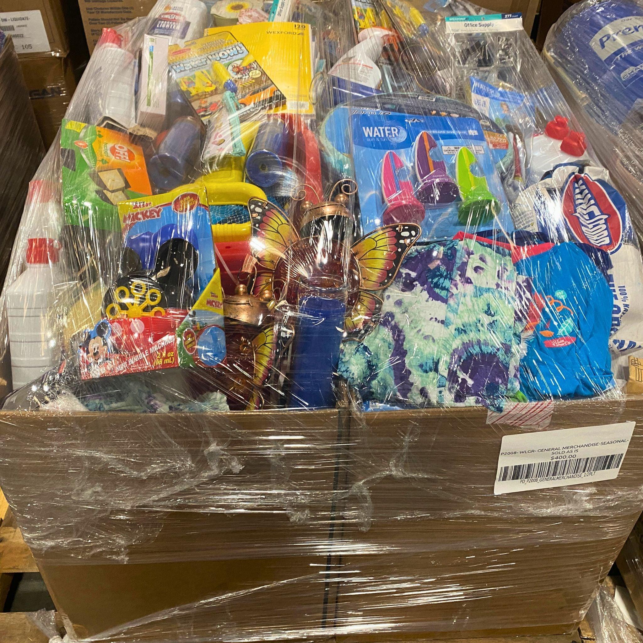 P2008 WLGR General Merchandise Seasonal Items - Bulk Wholesale Lot (Unmanifested) - Perfect for Resale, Flea Markets & Storage Auctions