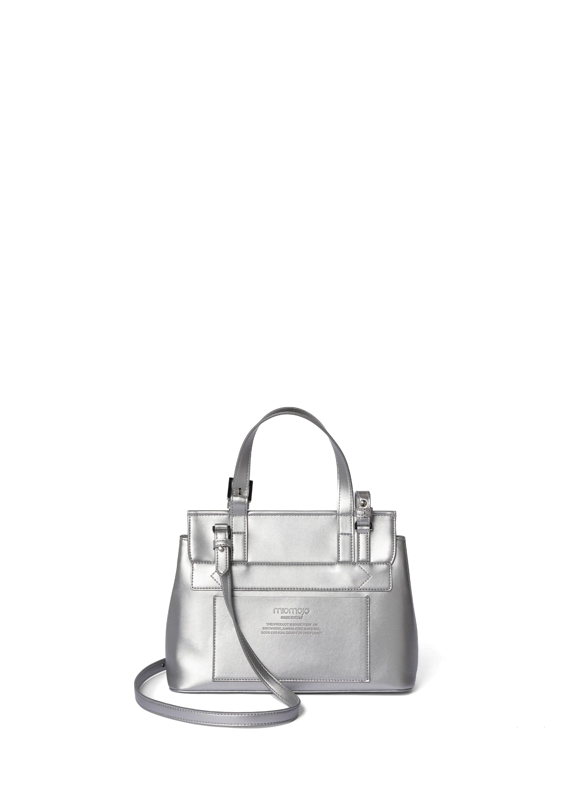 Vegan Corn Leather Crossbody Bag for Women | Tecla S Silver | Perfect for Casual Outings, Travel & Everyday Use