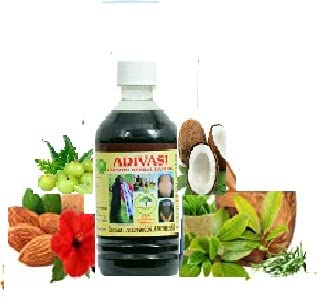 **Adivasi Lakshmi Herbal Hair Oil - 100% Pure Natural Hair Growth & Hair Fall Control Treatment (100ml) - Promotes Stronger, Longer Hair for Men & Women - Perfect for Daily Scalp Massage & Hair Care Routine**