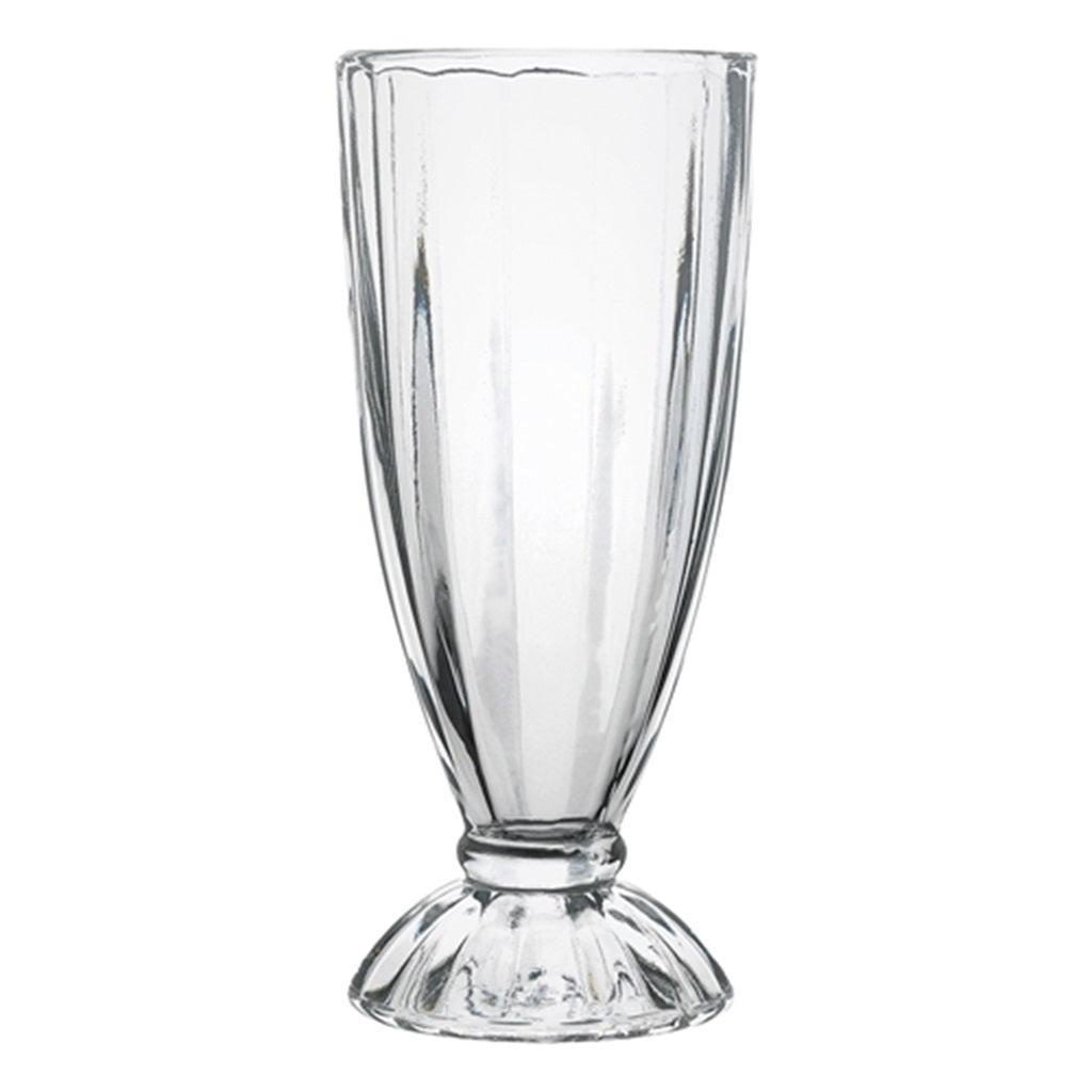 Porto Dessert Milkshake Glasses 340ml (11.5 oz) - Set of 4 Unbreakable Glass Cups for Smoothies, Shakes & Desserts - Perfect for Parties, Restaurants & Home Use