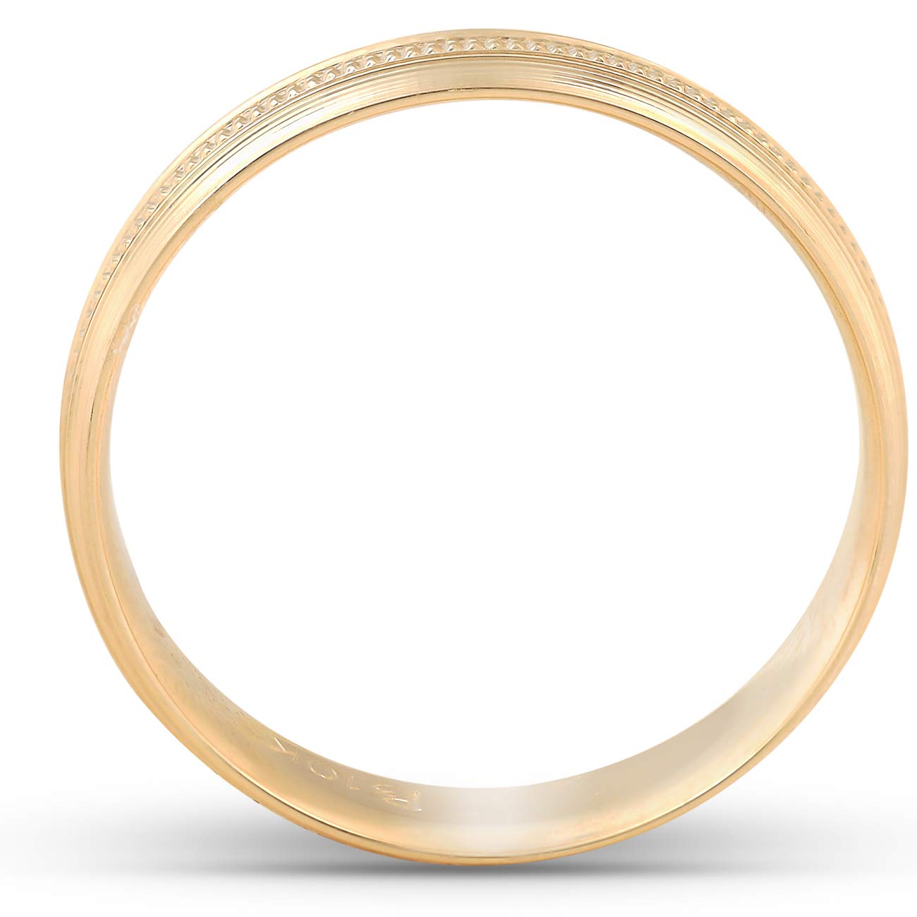 Handcrafted Men's Wedding Band - Polished White, Yellow & Rose Gold Rings for Engagement, Anniversary & Special Occasions