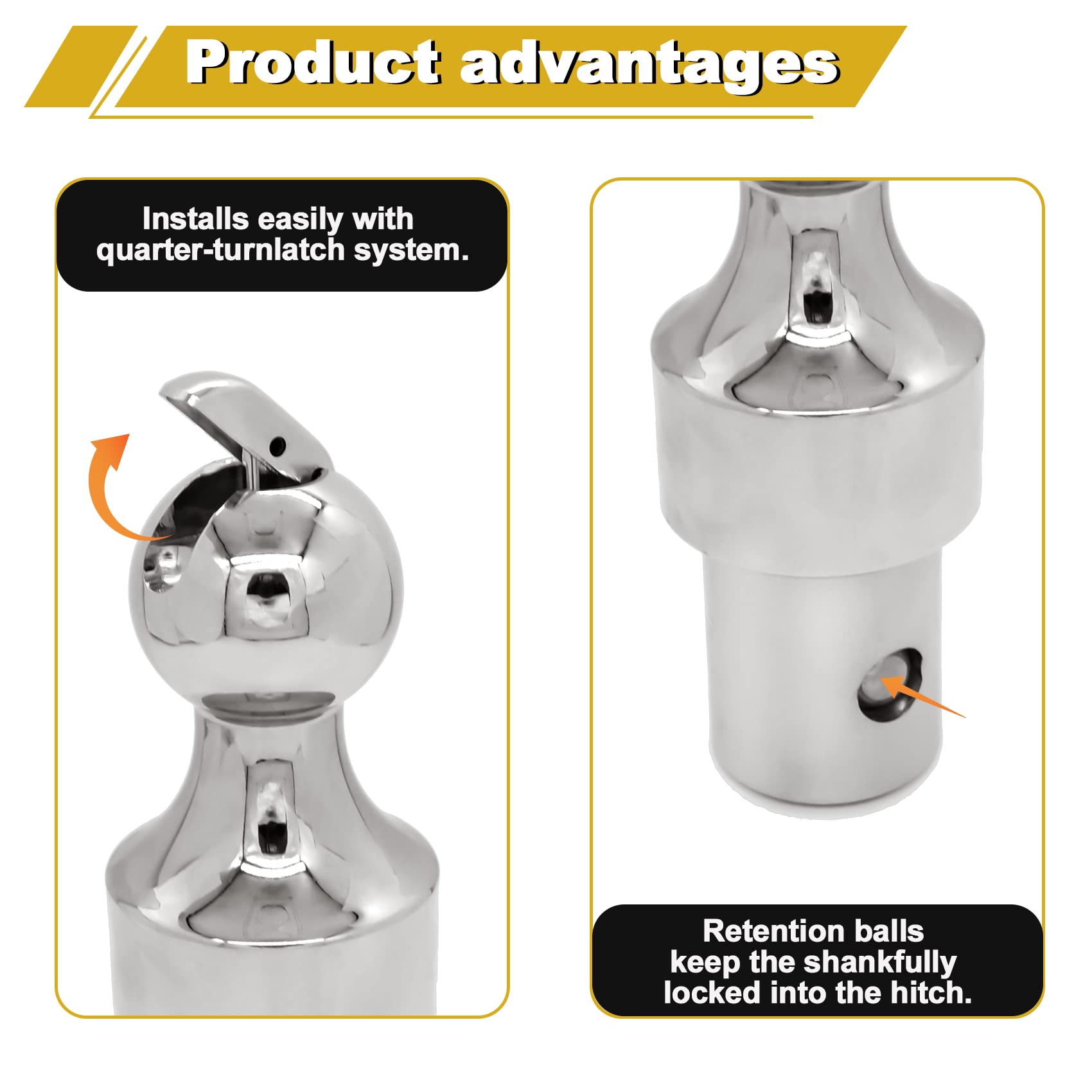 60639 Puck System Gooseneck Hitch Ball Kit - Compatible with 2013-2025 Ford F250/F350/F450, 2016-2025 Chevy Silverado, GMC Sierra & Nissan Titan XD - 38,000 lbs GTW/9,500 lbs VTW - 2-5/16