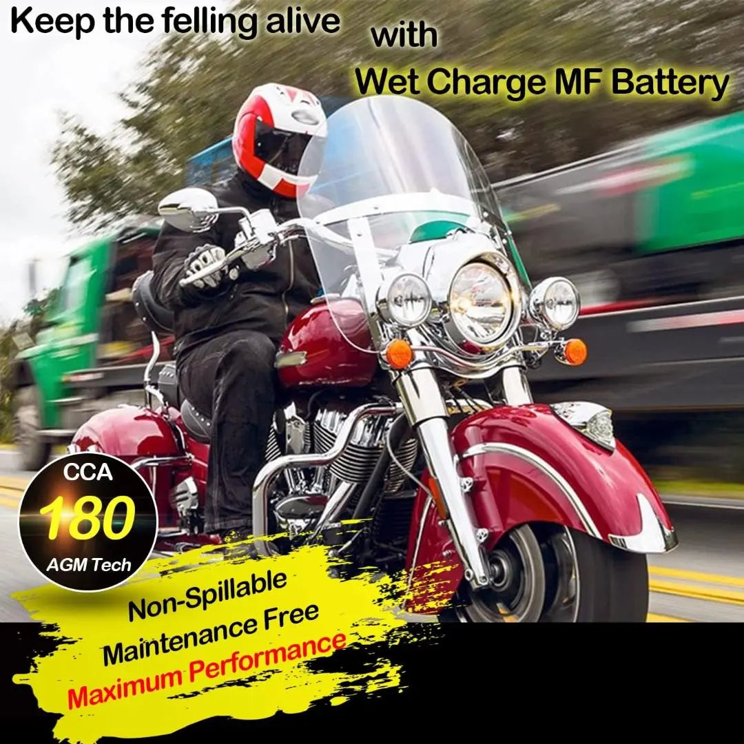 WEIZE YTX20HL BS 12V 18Ah High Performance AGM Motorcycle Battery - Maintenance Free, Sealed, Compatible with ATVs, Scooters & Powersports Vehicles - Perfect for Off-Road Adventures & Daily Commuting