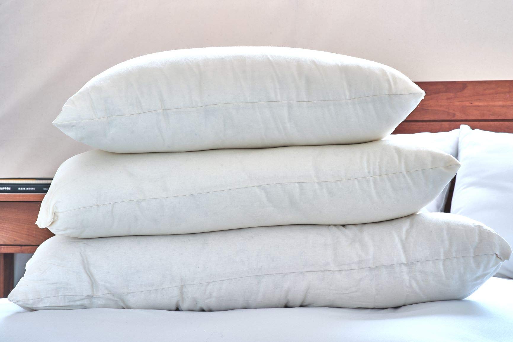 Organic Kapok Decorative Pillow with Soft Twill Cover - Eco-Friendly Home Decor for Living Room, Bedroom & Sofa