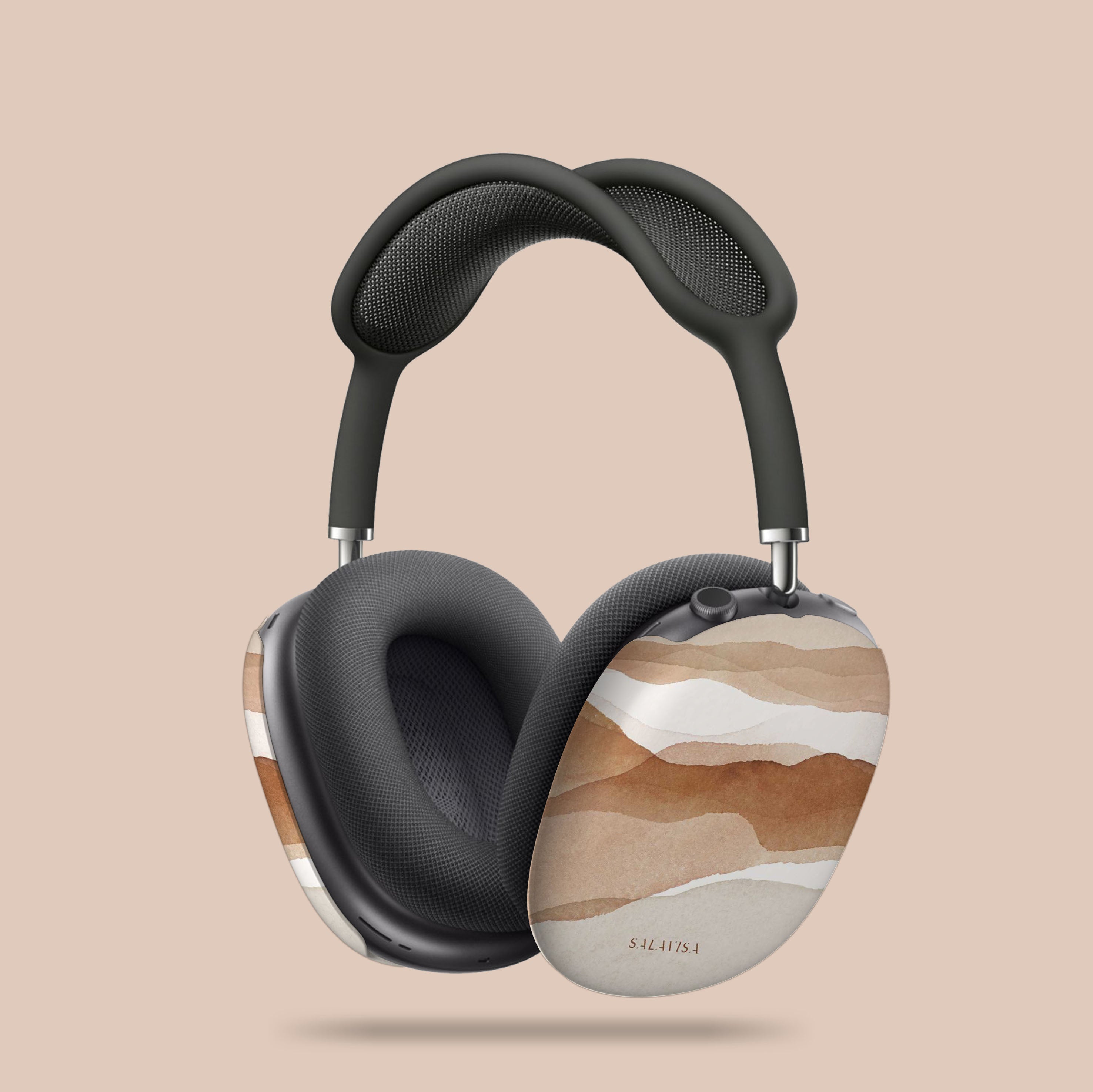 Premium Sahara Watercolor AirPods Max Case - Protective Cover for Apple AirPods Max Headphones - Stylish & Durable Design for Travel, Work & Daily Use