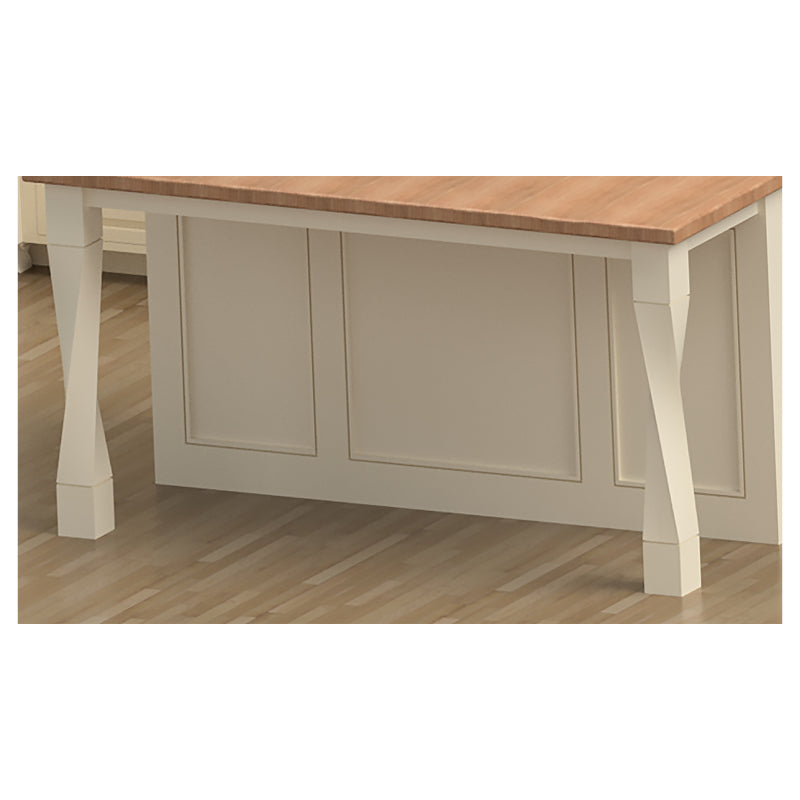 Helix Medium Single Right Twist Tapered Island Leg - Modern Wooden Table Leg for DIY Furniture Projects, Kitchen Islands, and Home Decor
