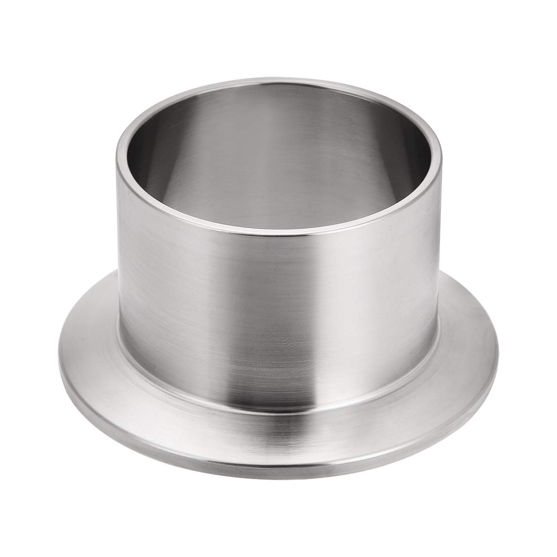 uxcell 304 Stainless Steel Long Weld Clamp Ferrule Fitting - 54mm x 40mm for Industrial Piping, Plumbing, and HVAC Systems - Corrosion Resistant Pipe Connector for Secure Fluid Transfer