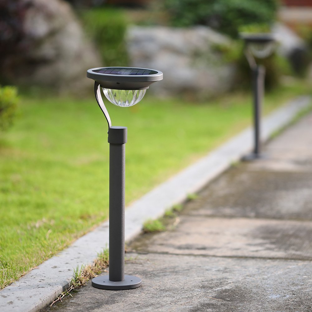 Twinkle Star 50 Lumens Solar Outdoor Lights 4 Pack - Waterproof Solar Pathway Lights with 12 Hours Runtime for Walkway, Patio, Yard, Driveway, Garden - Perfect for Landscape Lighting and Home Decoration