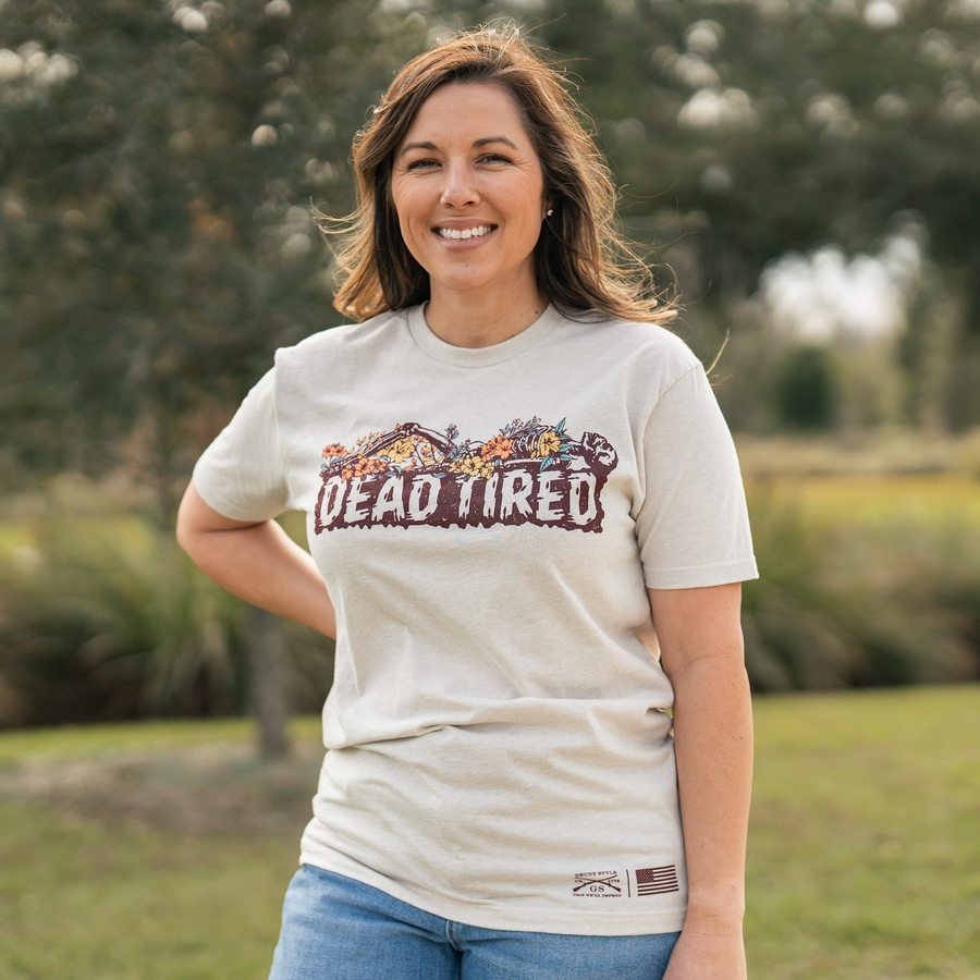 Women's Dead Tired Boyfriend Fit T-Shirt - Soft & Comfortable Oversized Cotton Tee for Lounge, Sleep & Casual Wear