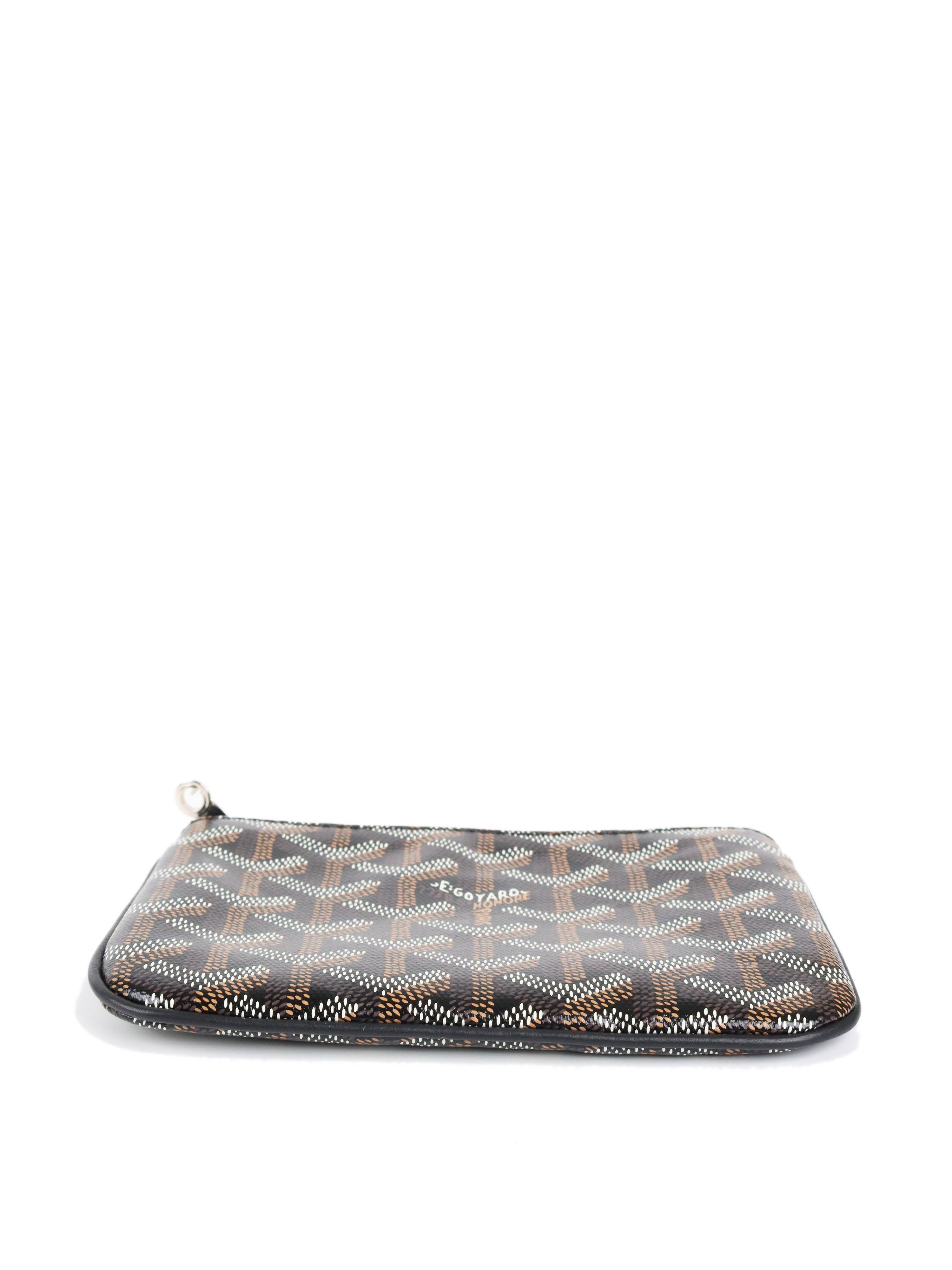Goyard Black Senat Mini Wallet Purse - Compact Luxury Card Holder for Women & Men - Perfect for Everyday Use, Travel & Business