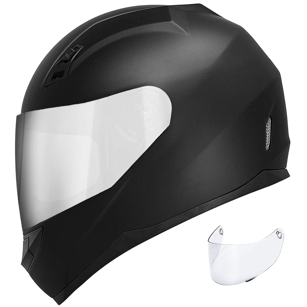 GDM DK-140 Full Face Motorcycle Helmet - DOT Certified, Lightweight & Ventilated for Men & Women - Perfect for Street Biking, Racing & Commuting