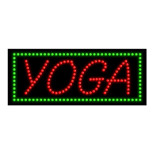Yoga LED Dot Sign #20656 - Bright & Durable Studio Decor for Yoga, Meditation & Relaxation Spaces
