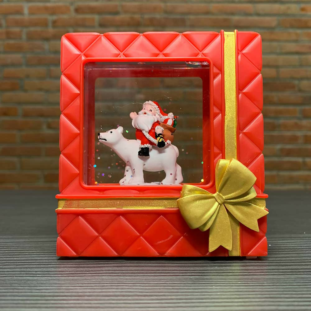 Christmas Decorations - Santa Claus and Polar Bear Ornament for Holiday Tree, Home, and Festive Decor | Perfect for Xmas Parties, Gifts, and Winter Celebrations