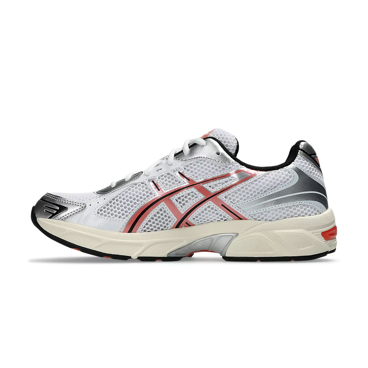 GEL 1130 'White Desert Red' Running Shoes - Lightweight Comfort for Men & Women - Perfect for Jogging, Gym Workouts & Daily Wear