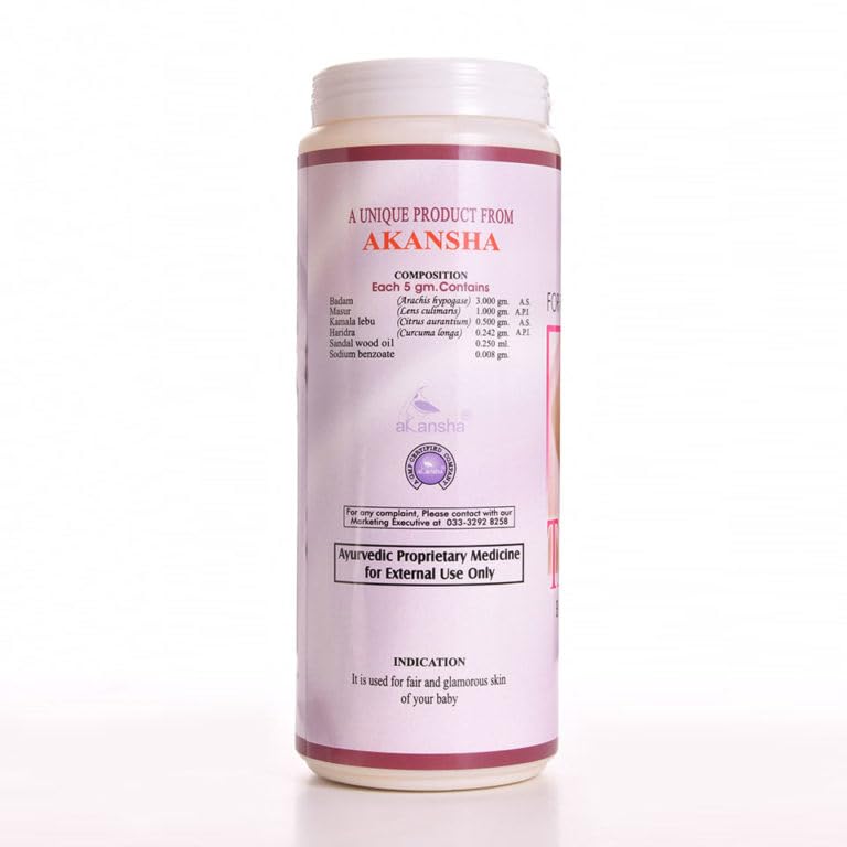 AKANSHA Tarunima Ayurvedic Skin Polishing Exfoliating Baby Face and Body Scrub - 100g Natural Exfoliator for Glowing Skin | Gentle Cleansing for Sensitive Skin | Perfect for Daily Skincare Routine & Spa Day at Home