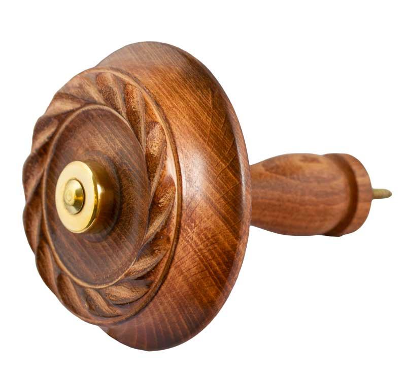Gardinkrok Wood & Brass Hooks - Rustic Wall Hooks for Coats, Hats, and Home Decor