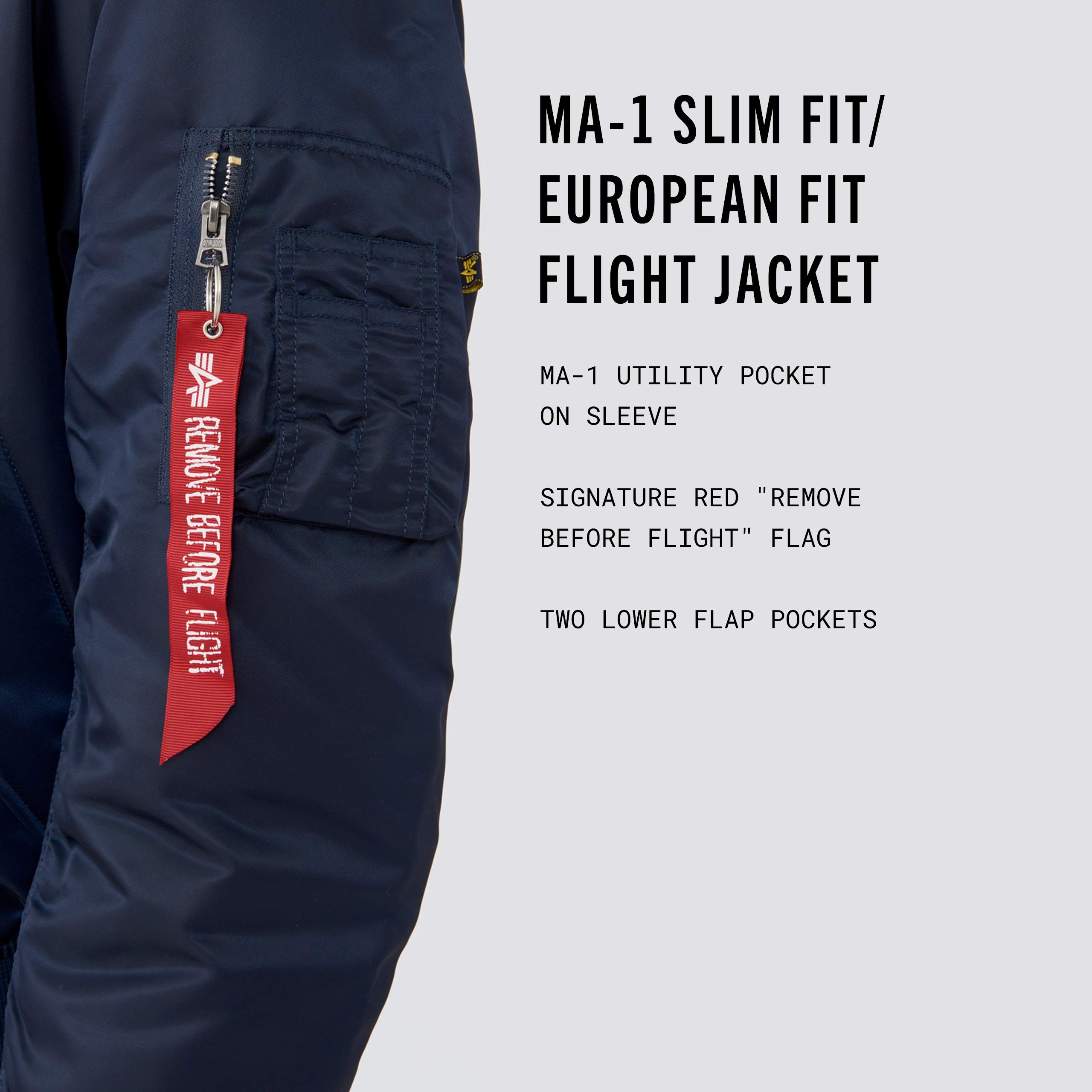 Alpha Industries MA-1 Slim Fit Bomber Flight Jacket - Lightweight Military Pilot Jacket for Men | Stylish Outerwear for Casual Wear, Street Fashion & Aviation Enthusiasts
