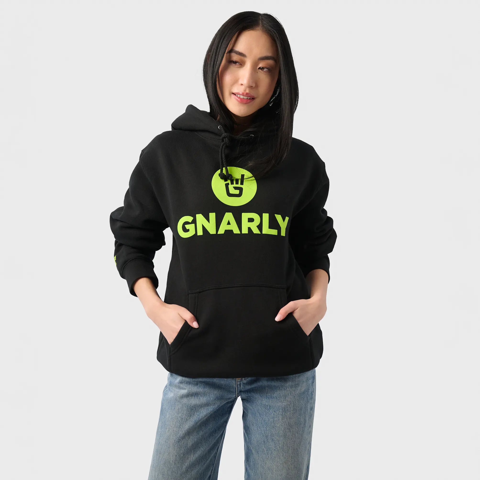 Gnarly Gnar Green Hoodie - Stylish Men's & Women's Pullover Sweatshirt for Outdoor Activities & Casual Wear | Perfect for Hiking, Camping & Street Fashion