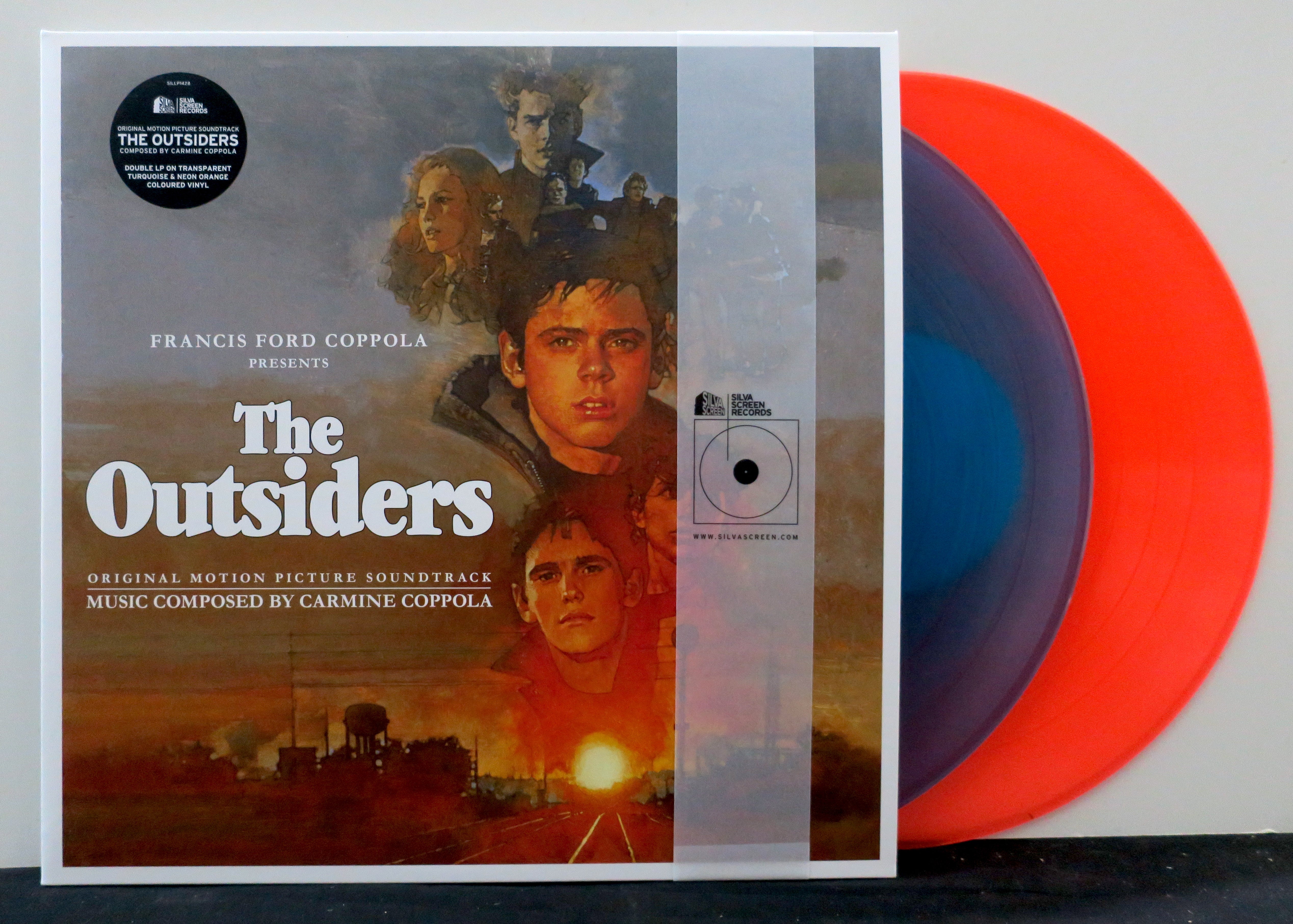 OUTSIDERS Soundtrack Orange/Blue Vinyl LP by Stevie Wonder - Limited Edition Collectible Record for Music Lovers & Movie Fans - Perfect for Home Listening, Gifts, and Vinyl Collections