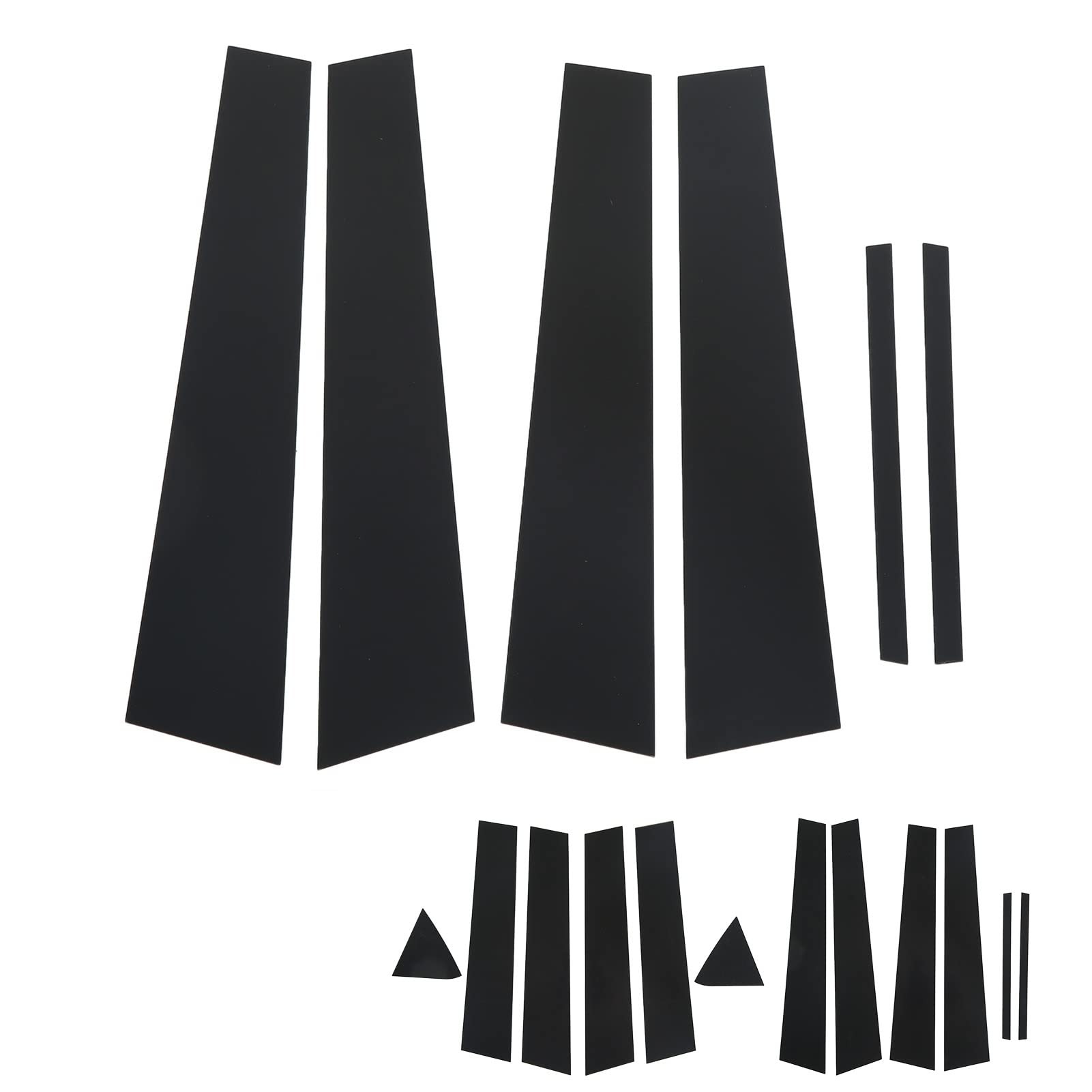 Gloss Black Side Door Window Cover Trim - 6pcs Pillar Post Decal Trim Replacement for Dodge Charger 2011-2021 | Durable Exterior Car Accessories for Enhanced Style & Protection (Perfect for Car Detailing, Customization & Weather Protection)
