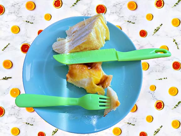 **Jawbush 9-Piece Kids Plastic Cutlery Set - BPA-Free Toddler Utensils with Nylon Knives, Forks & Spoons for School Lunch Box, Dishwasher Safe & Colorful Silverware - Perfect for Home, Travel & Daycare**